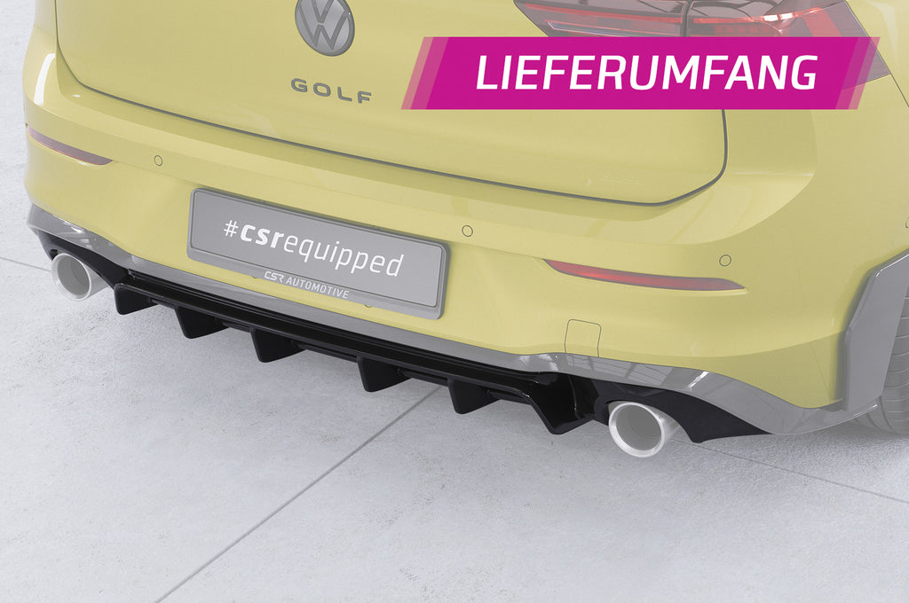 CSR Diffusor | Heckansatz mit ABE für VW Golf 8  GTI HA484