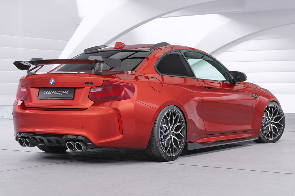 CSR Diffusor | Heckansatz mit ABE für BMW M2 F87 HA489-G Glossy schwarz Hochglanz (keine Lackierung erforderlich)