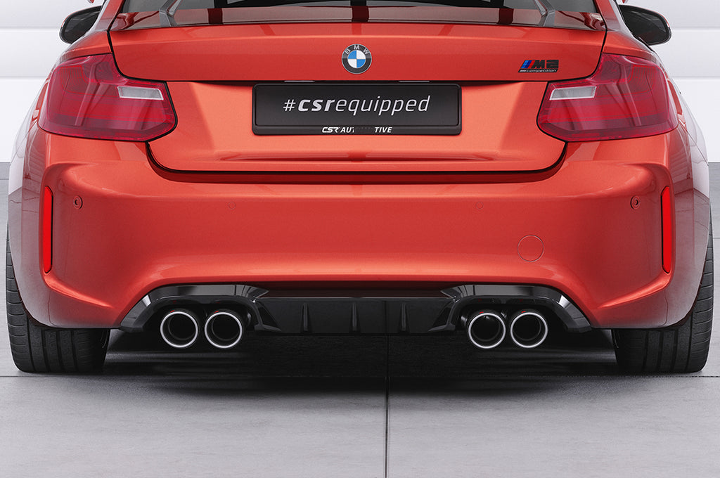 CSR Diffusor | Heckansatz mit ABE für BMW M2 F87 HA489-G Glossy schwarz Hochglanz (keine Lackierung erforderlich)