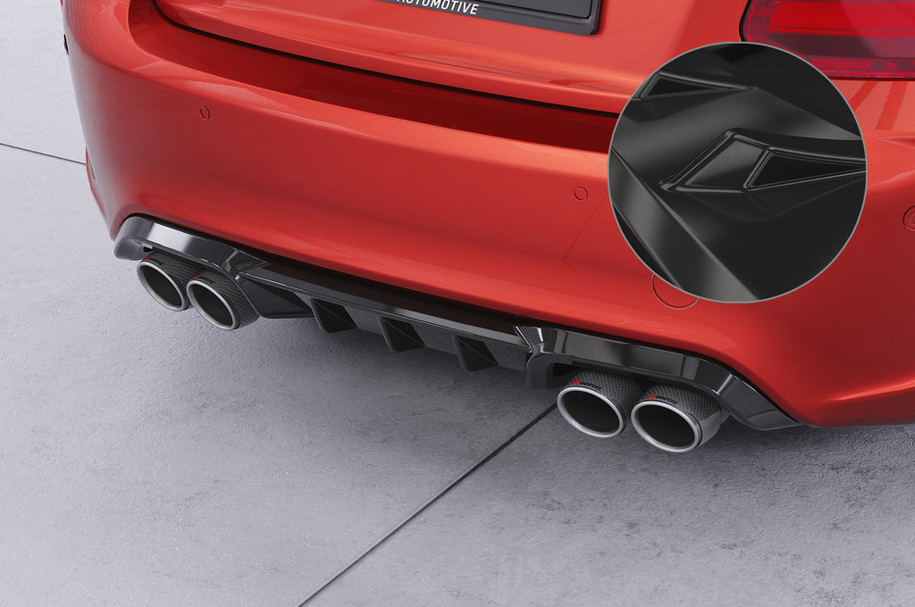 CSR Diffusor | Heckansatz mit ABE für BMW M2 F87 HA489-G Glossy schwarz Hochglanz (keine Lackierung erforderlich)