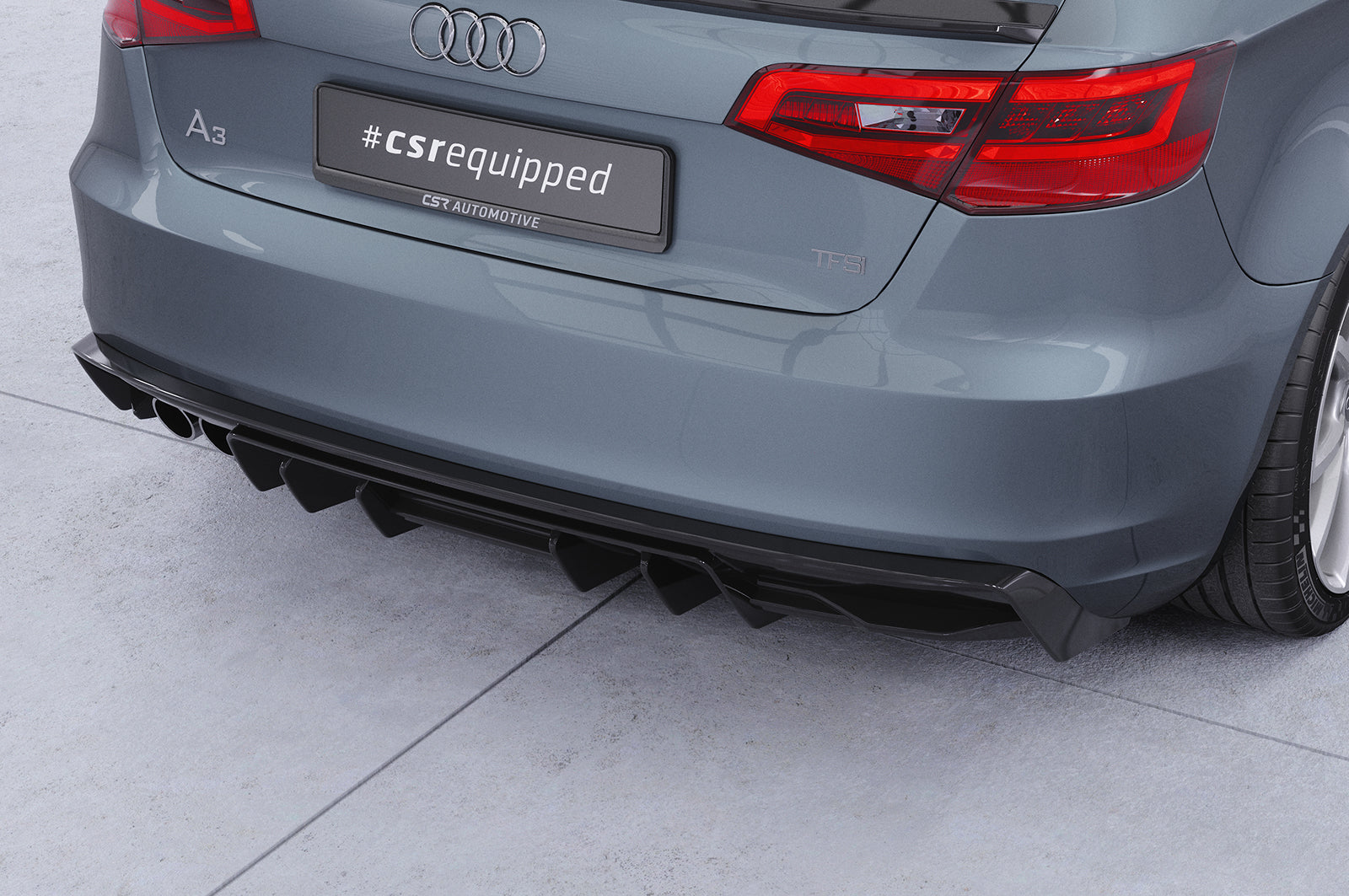 CSR Diffusor | Heckansatz mit ABE für Audi A3 8V HA493