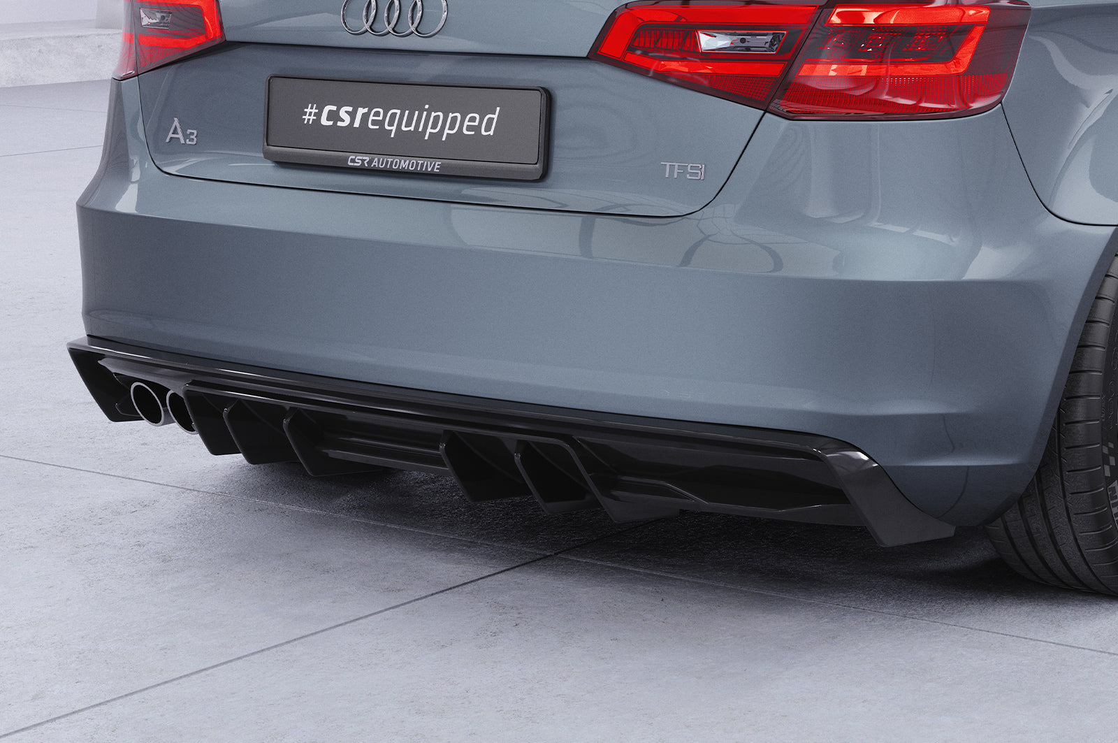 CSR Diffusor | Heckansatz mit ABE für Audi A3 8V HA493