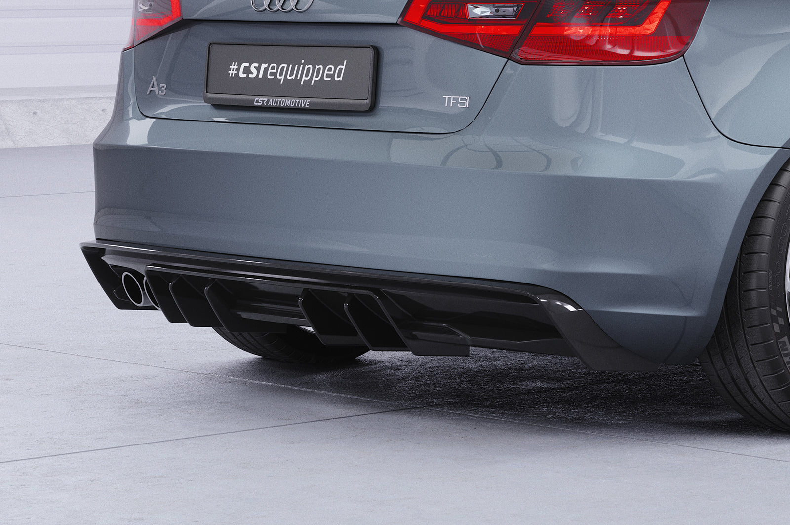 CSR Diffusor | Heckansatz mit ABE für Audi A3 8V HA493