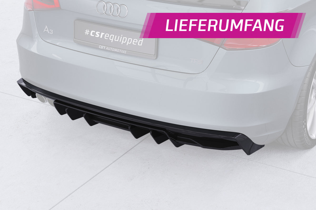 CSR Diffusor | Heckansatz mit ABE für Audi A3 8V HA493