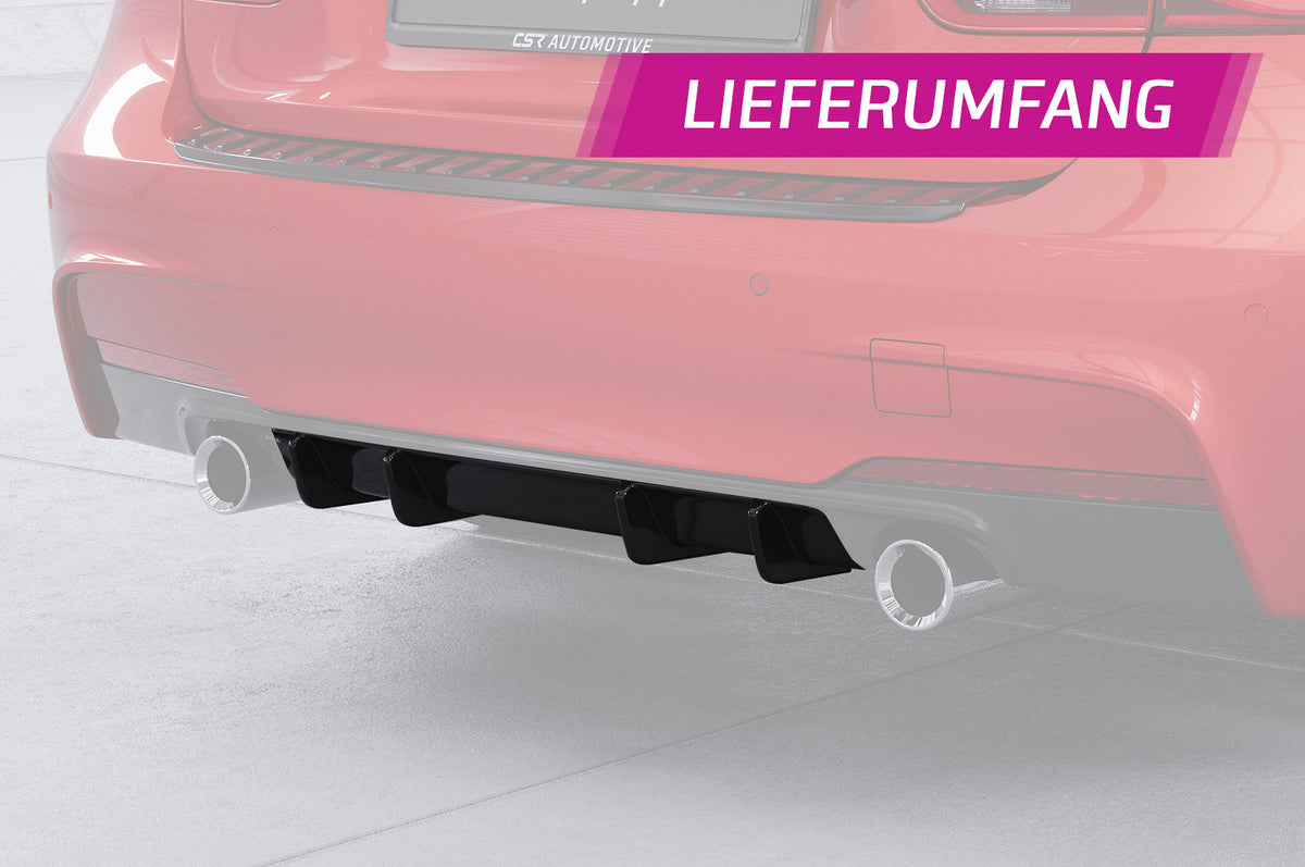 CSR Diffusor | Heckansatz mit ABE für BMW 3er F30/F31 M-Paket HA494