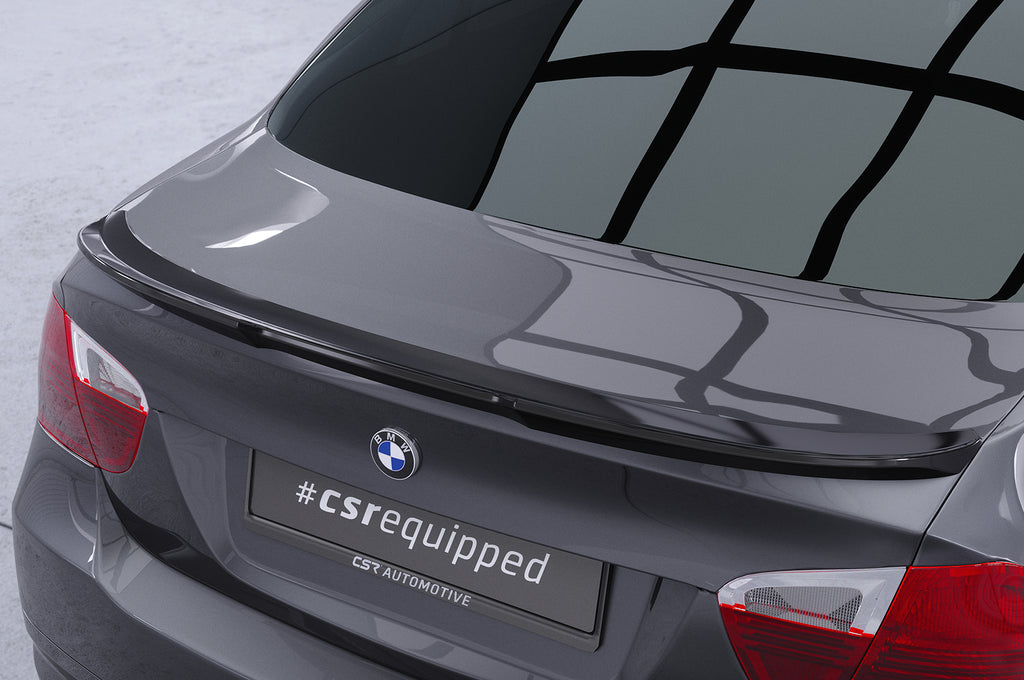 CSR Heckspoiler | Heckflügel mit ABE für BMW 3er E90 HF005-G Glossy schwarz Hochglanz (keine Lackierung erforderlich)