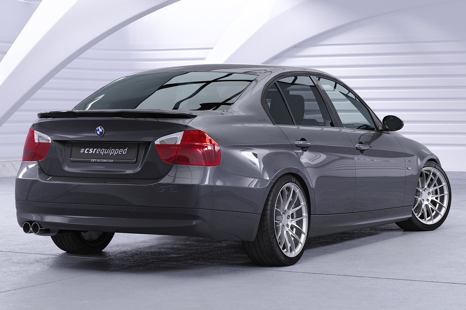 CSR Heckspoiler | Heckflügel mit ABE für BMW 3er E90 HF005-G Glossy schwarz Hochglanz (keine Lackierung erforderlich)