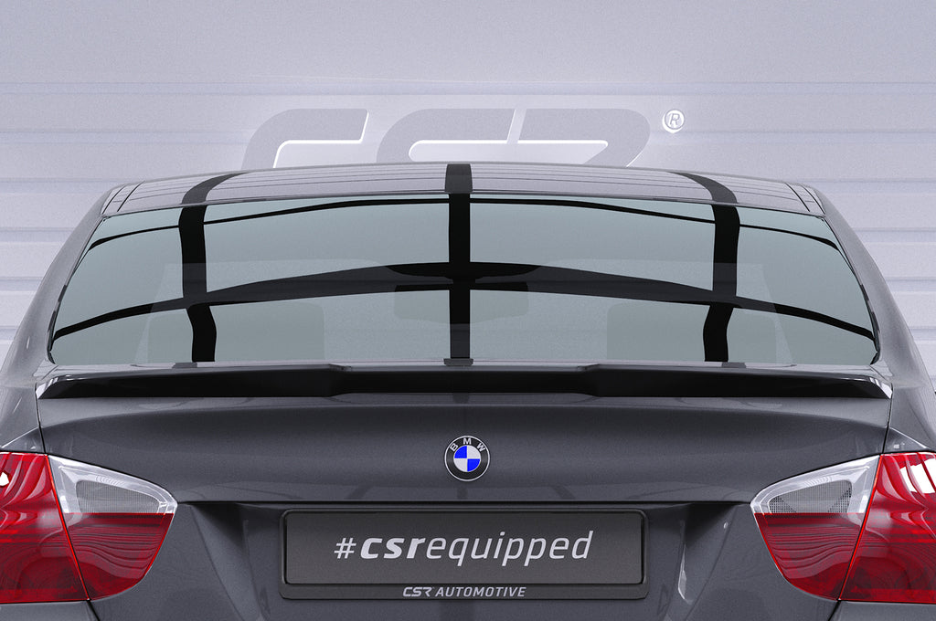 CSR Heckspoiler | Heckflügel mit ABE für BMW 3er E90 HF005-G Glossy schwarz Hochglanz (keine Lackierung erforderlich)