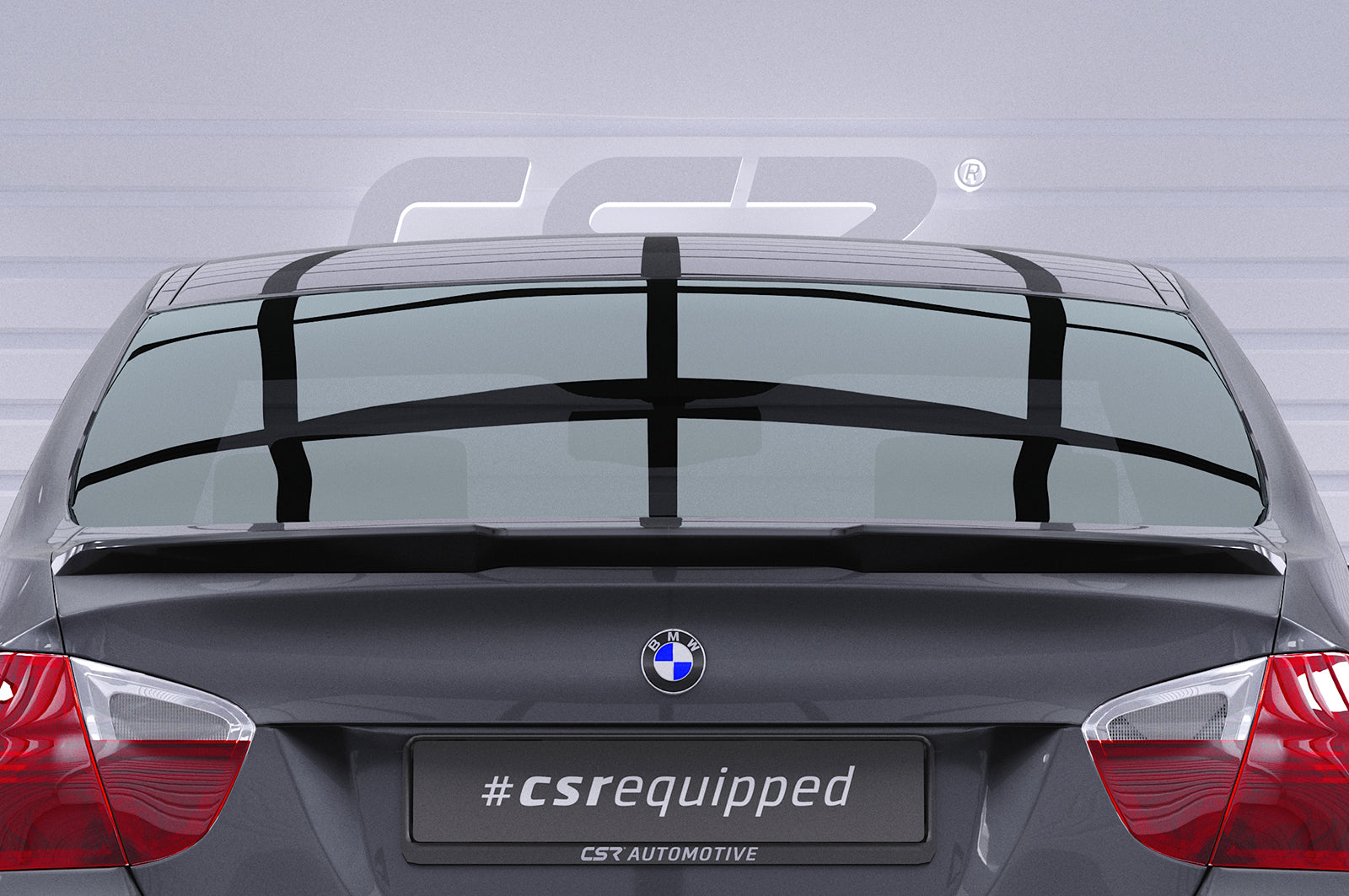 CSR Heckspoiler | Heckflügel mit ABE für BMW 3er E90 HF005-G Glossy schwarz Hochglanz (keine Lackierung erforderlich)