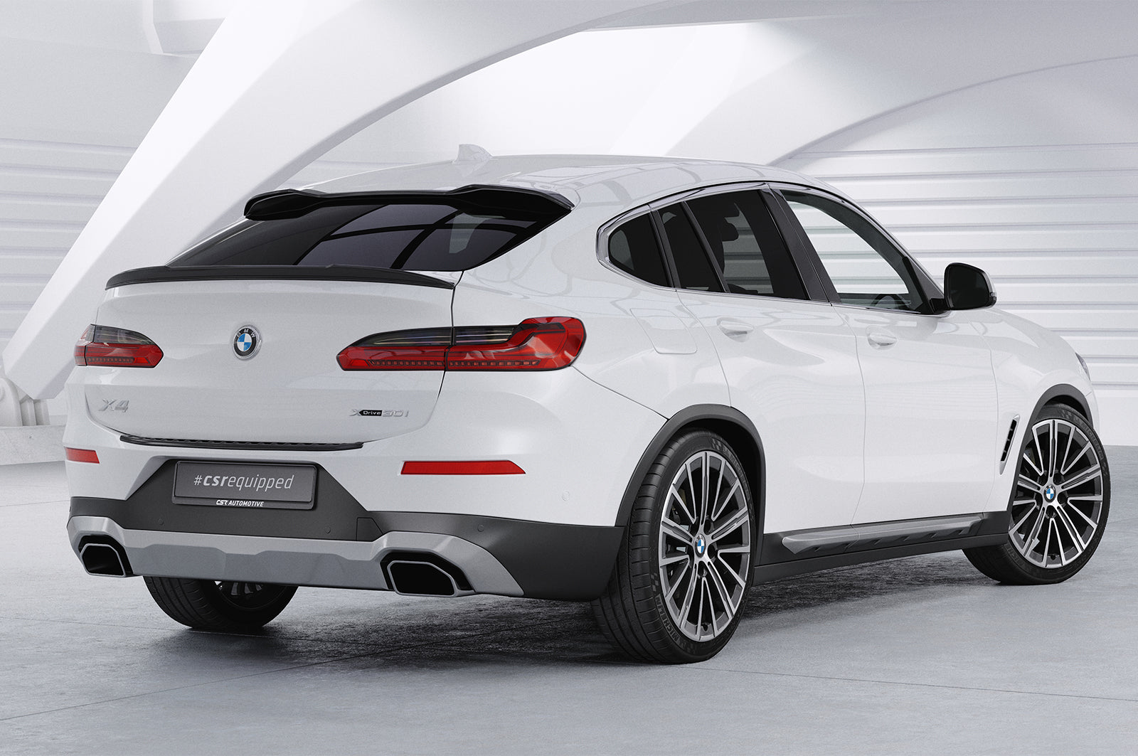 CSR Heckspoiler | Heckflügel mit ABE für BMW X4 G02 HF011-L Unlackiert roh (Lackierung erforderlich)