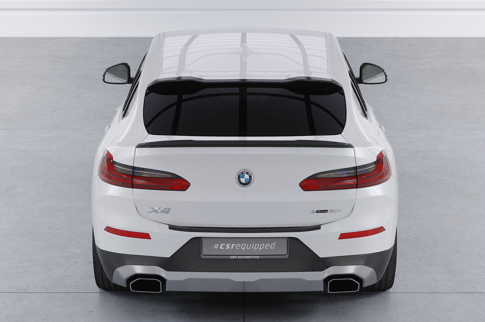 CSR Heckspoiler | Heckflügel mit ABE für BMW X4 G02 HF011-G Glossy schwarz Hochglanz (keine Lackierung erforderlich)