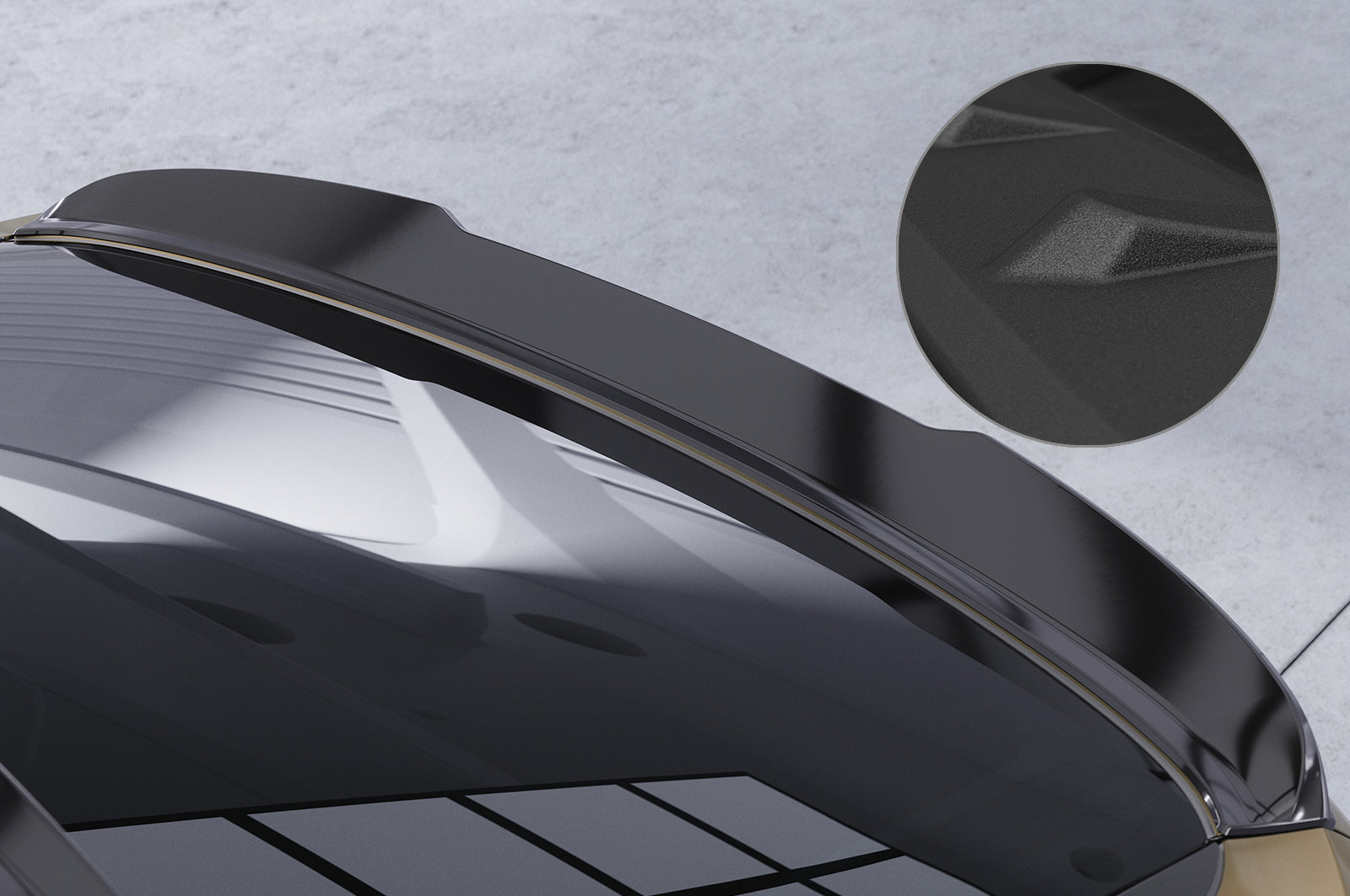 CSR Heckspoiler | Heckflügel mit ABE für BMW X6 (G06) HF012-S Strukturiert schwarz matt (keine Lackierung erforderlich)