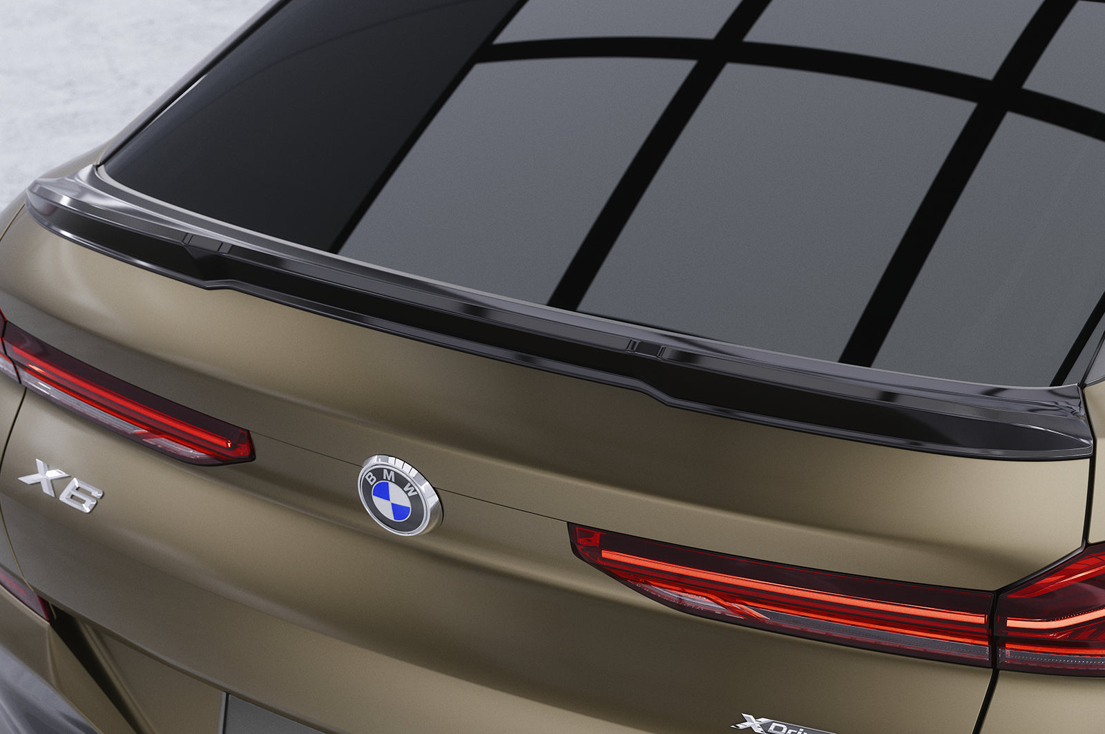 CSR Heckspoiler | Heckflügel mit ABE für BMW X6 (G06) HF012-S Strukturiert schwarz matt (keine Lackierung erforderlich)