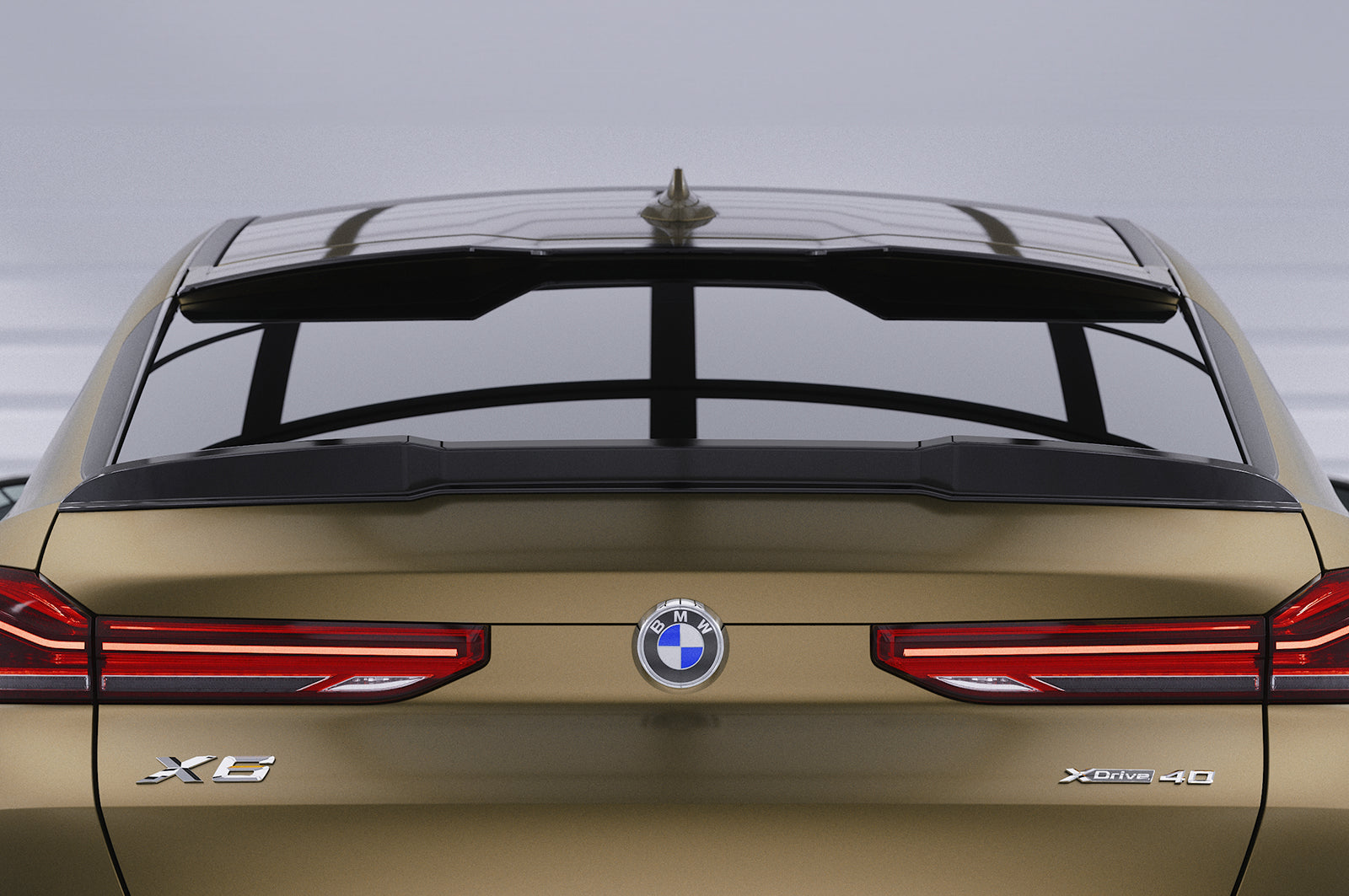 CSR Heckspoiler | Heckflügel mit ABE für BMW X6 (G06) HF012-G Glossy schwarz Hochglanz (keine Lackierung erforderlich)