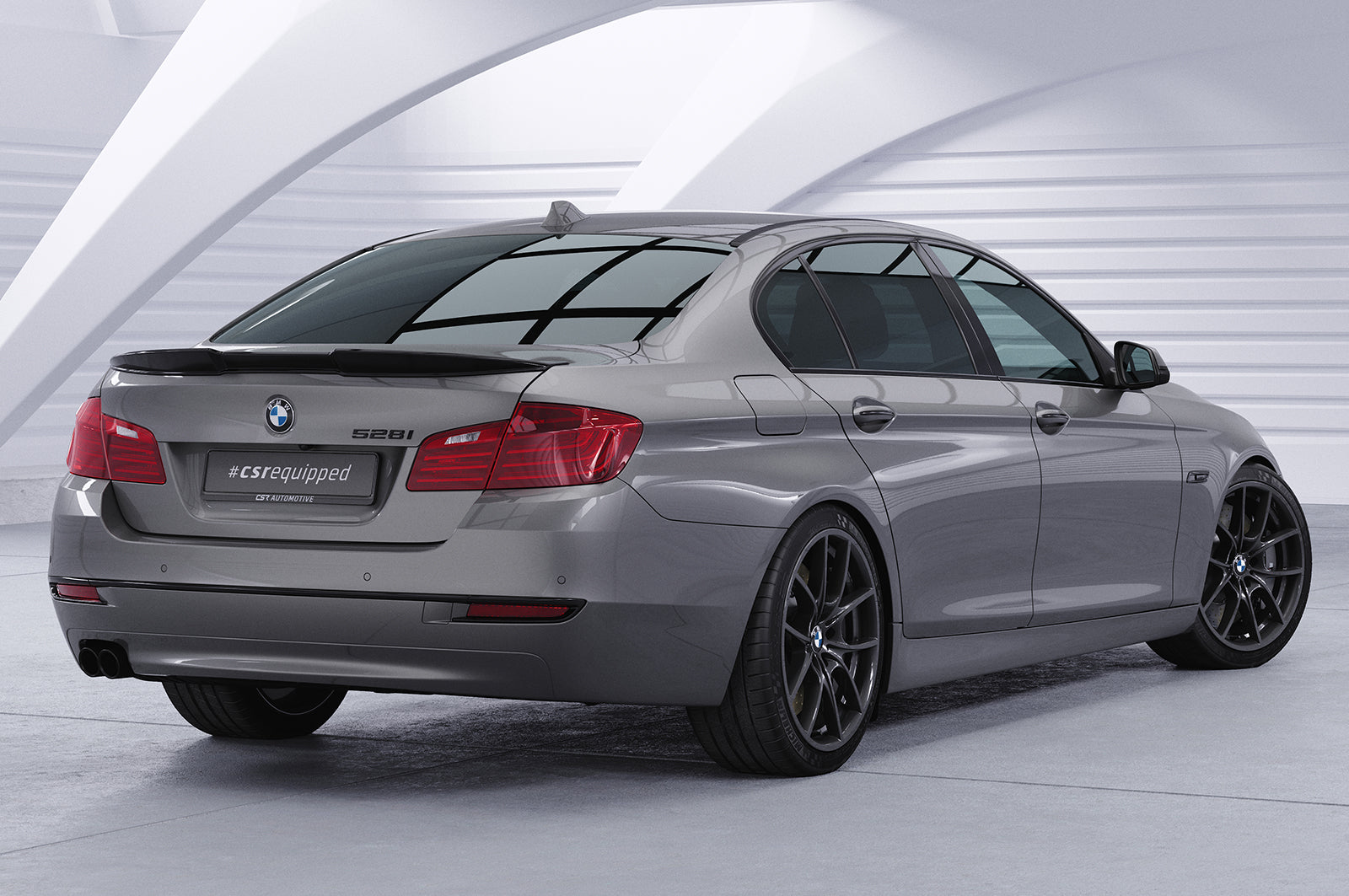 CSR Heckspoiler | Heckflügel mit ABE für BMW 5er F10 Limousine HF013-G Glossy schwarz Hochglanz (keine Lackierung erforderlich)