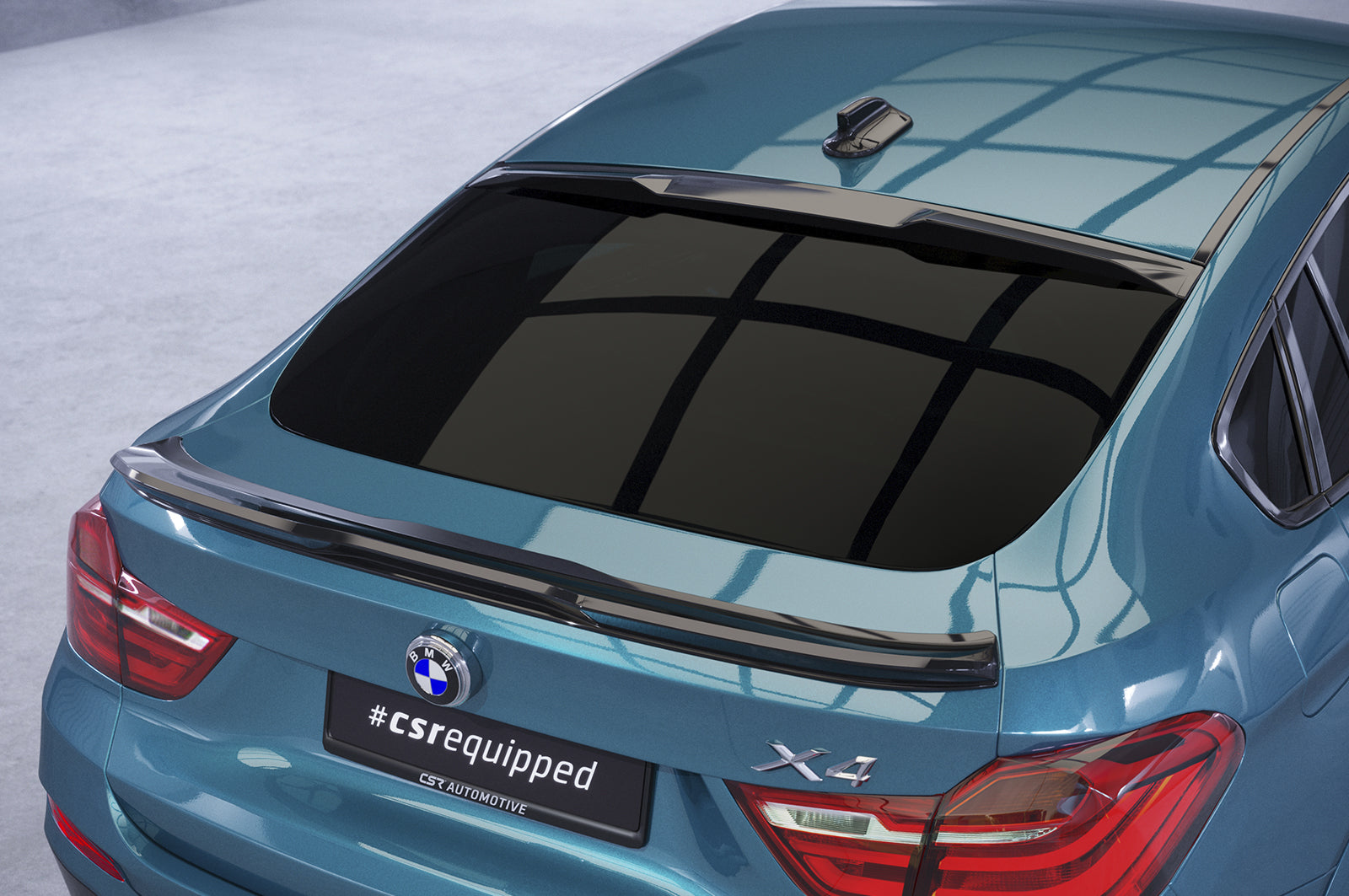CSR Heckspoiler | Heckflügel mit ABE für BMW X4 (F26) HF014-L Unlackiert roh (Lackierung erforderlich)