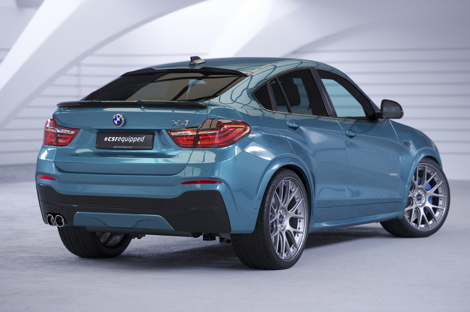 CSR Heckspoiler | Heckflügel mit ABE für BMW X4 (F26) HF014-L Unlackiert roh (Lackierung erforderlich)