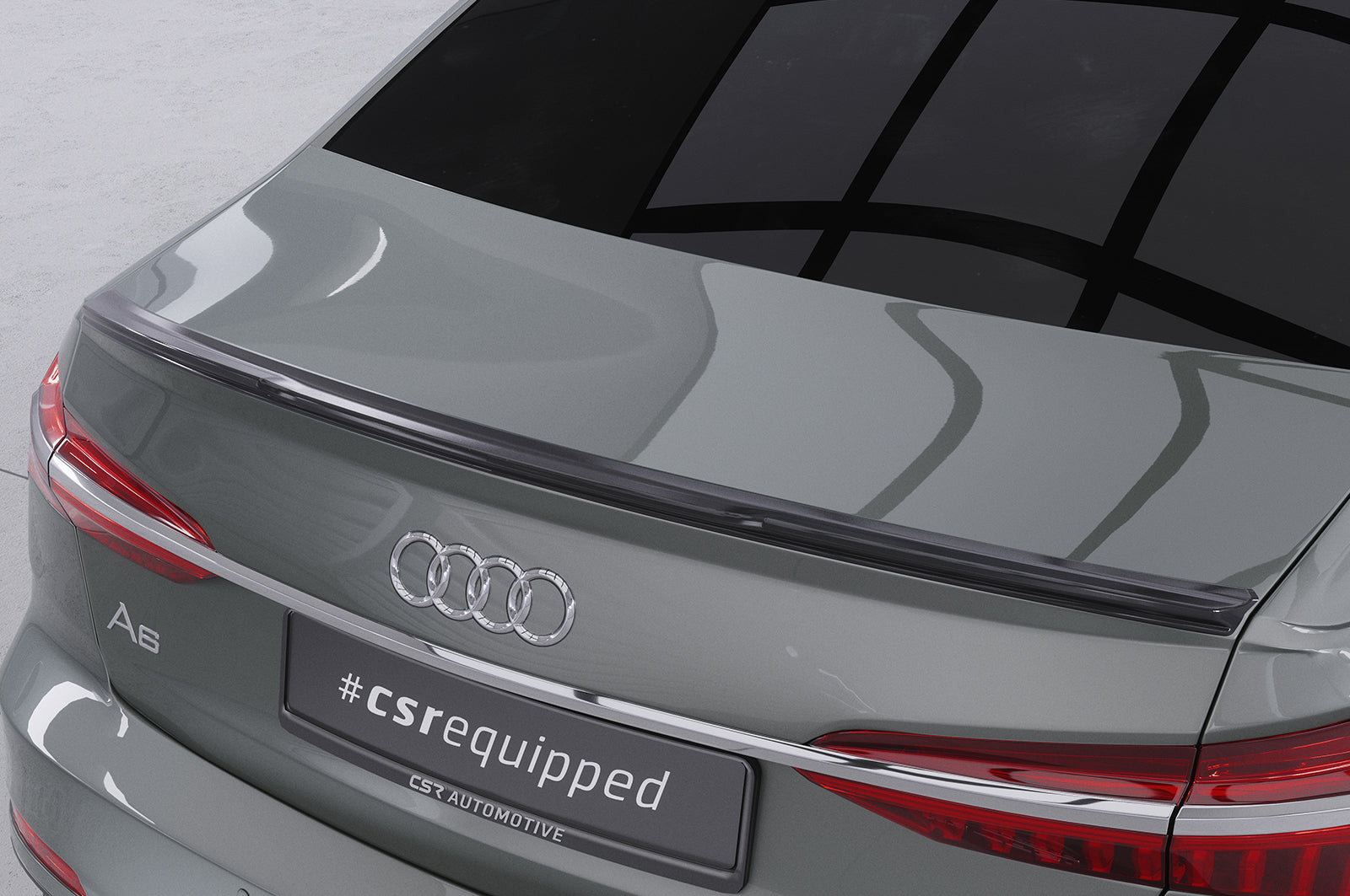 CSR Heckspoiler | Heckflügel mit ABE für Audi A6 C8 (Typ 4K/F2) Limousine HF015-L Unlackiert roh (Lackierung erforderlich)