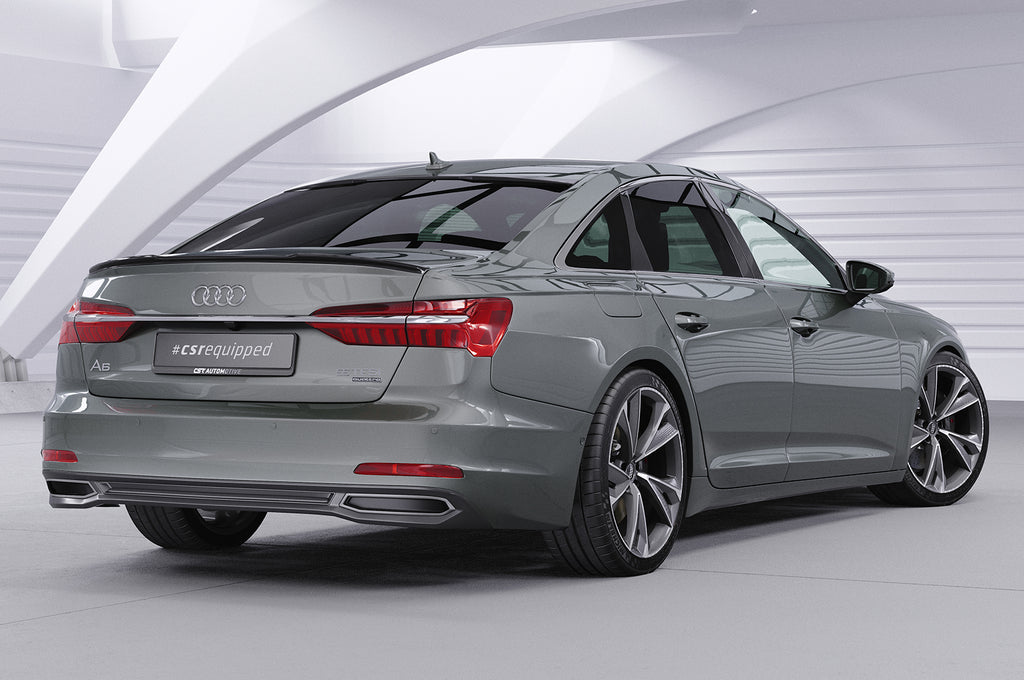 CSR Heckspoiler | Heckflügel mit ABE für Audi A6 C8 (Typ 4K/F2) Limousine HF015-G Glossy schwarz Hochglanz (keine Lackierung erforderlich)