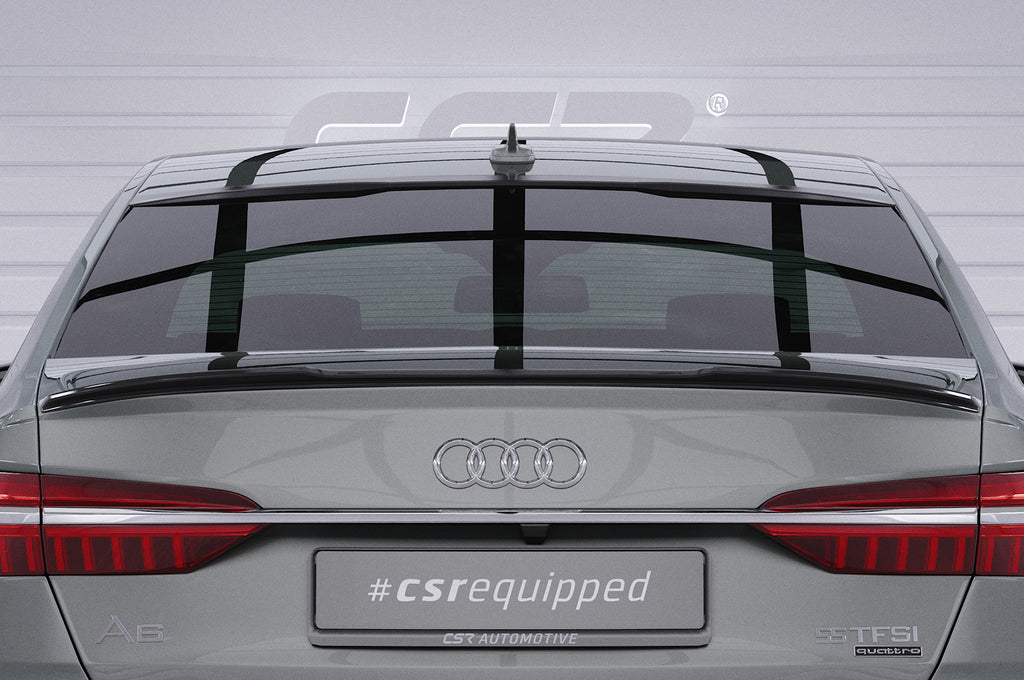 CSR Heckspoiler | Heckflügel mit ABE für Audi A6 C8 (Typ 4K/F2) Limousine HF015-C Carbon Look Hochglanz (keine Lackierung erforderlich)