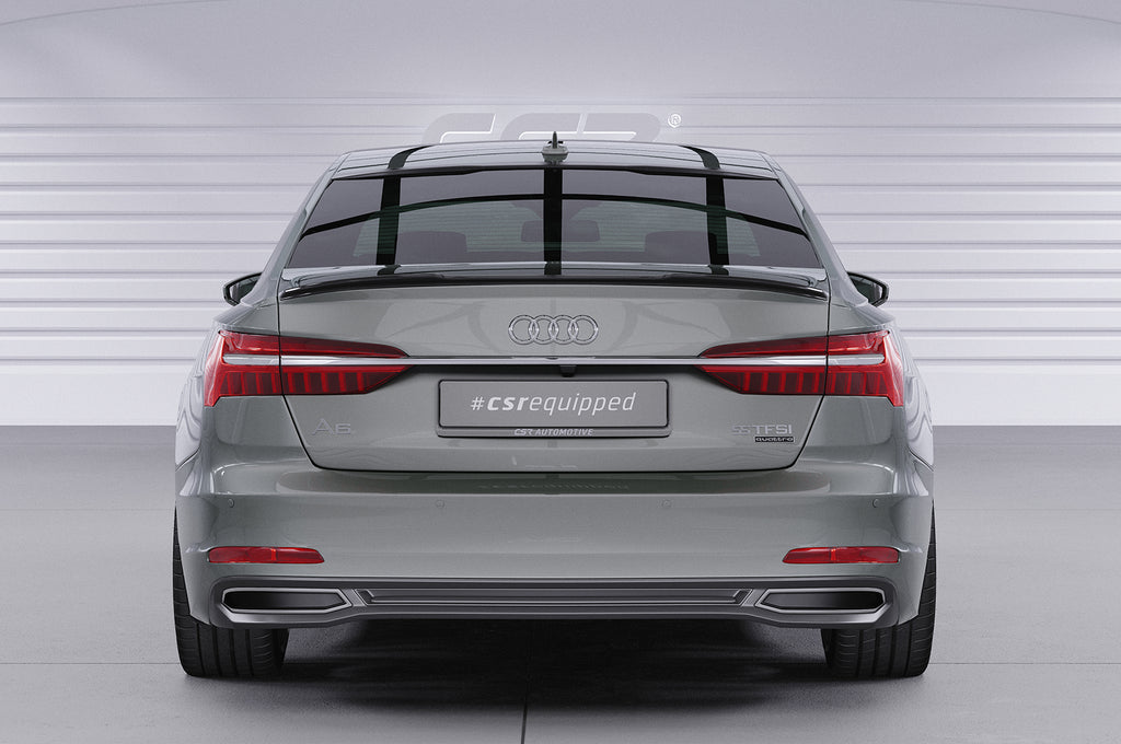 CSR Heckspoiler | Heckflügel mit ABE für Audi A6 C8 (Typ 4K/F2) Limousine HF015-G Glossy schwarz Hochglanz (keine Lackierung erforderlich)