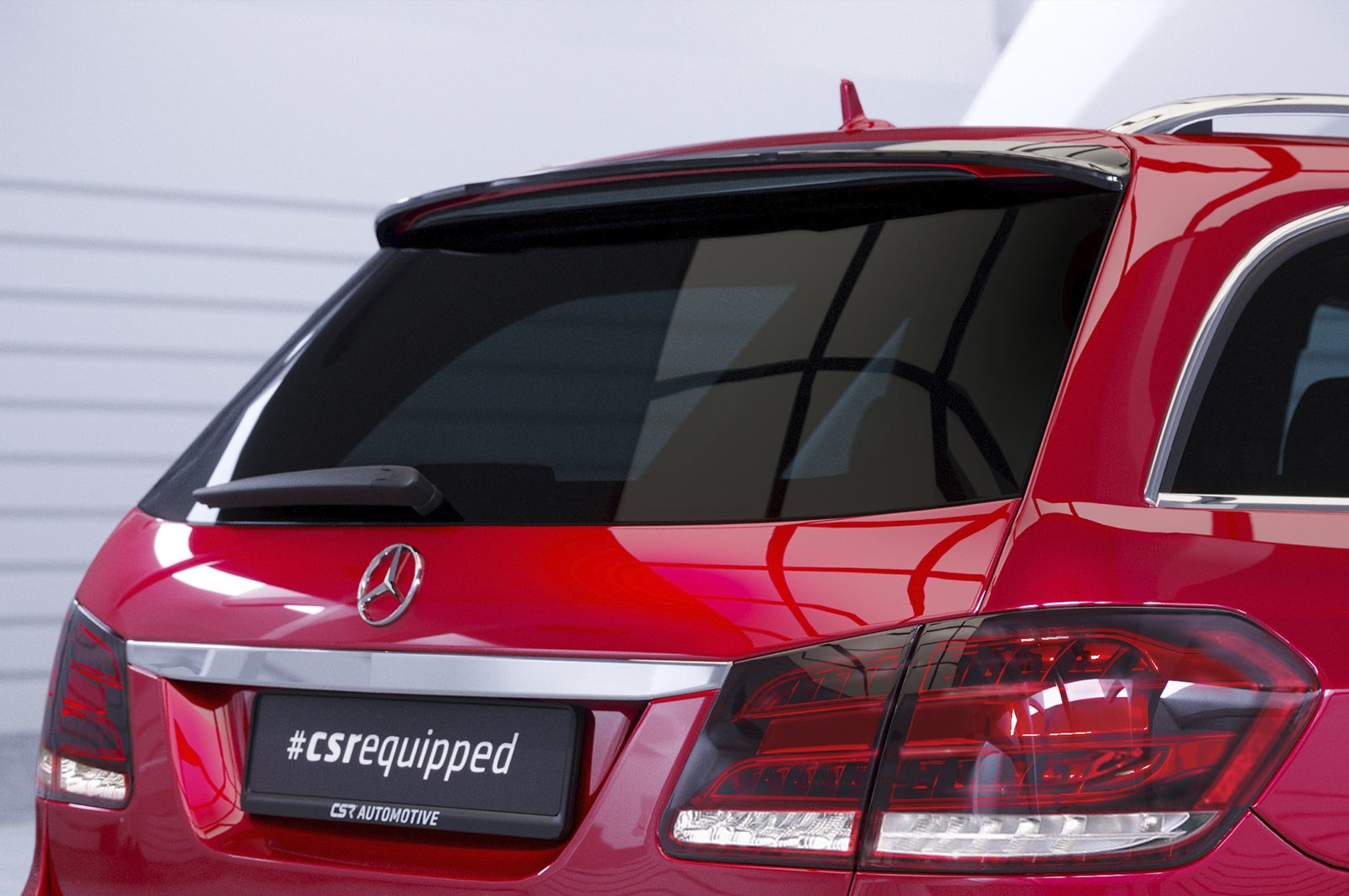 CSR Heckspoiler | Heckflügel mit ABE für Mercedes-Benz E-Klasse S212 T-Modell HF016-S Strukturiert schwarz matt (keine Lackierung erforderlich)