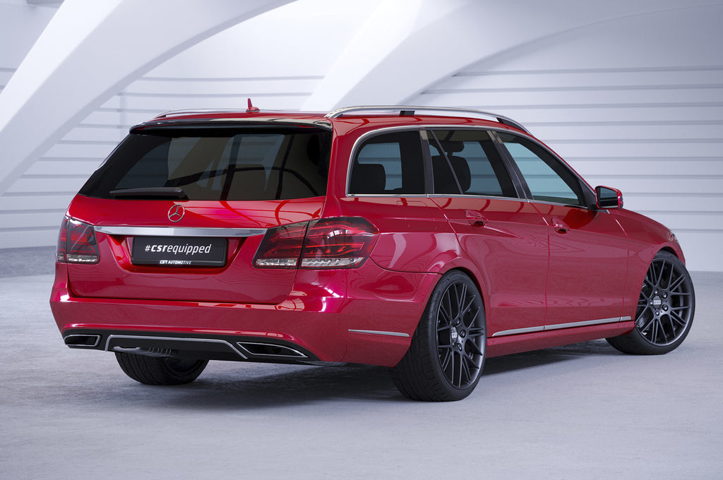 CSR Heckspoiler | Heckflügel mit ABE für Mercedes-Benz E-Klasse S212 T-Modell HF016-S Strukturiert schwarz matt (keine Lackierung erforderlich)