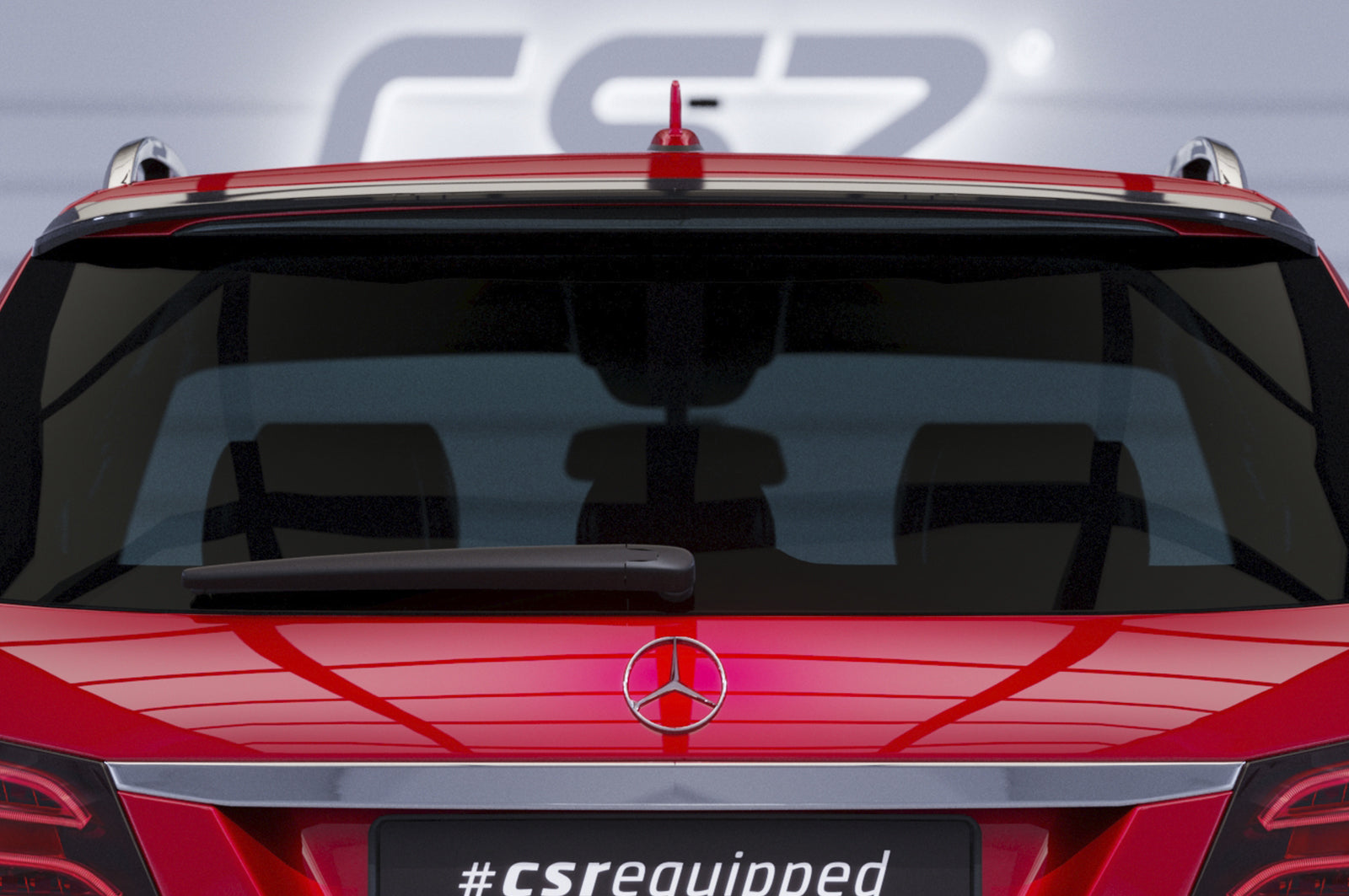 CSR Heckspoiler | Heckflügel mit ABE für Mercedes-Benz E-Klasse S212 T-Modell HF016-L Unlackiert roh (Lackierung erforderlich)