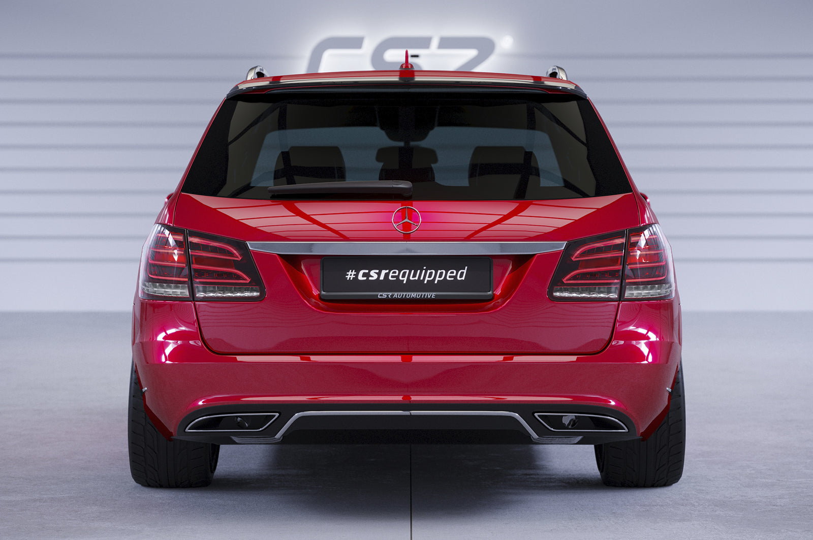 CSR Heckspoiler | Heckflügel mit ABE für Mercedes-Benz E-Klasse S212 T-Modell HF016-L Unlackiert roh (Lackierung erforderlich)