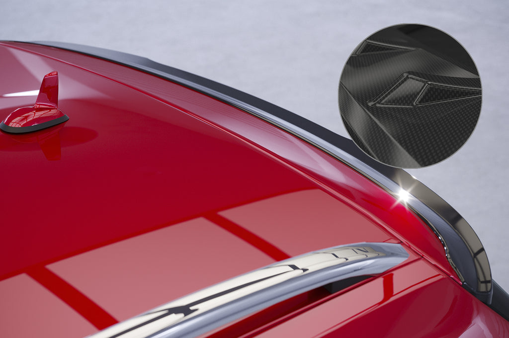 CSR Heckspoiler | Heckflügel mit ABE für Mercedes-Benz E-Klasse S212 T-Modell HF016-C Carbon Look Hochglanz (keine Lackierung erforderlich)