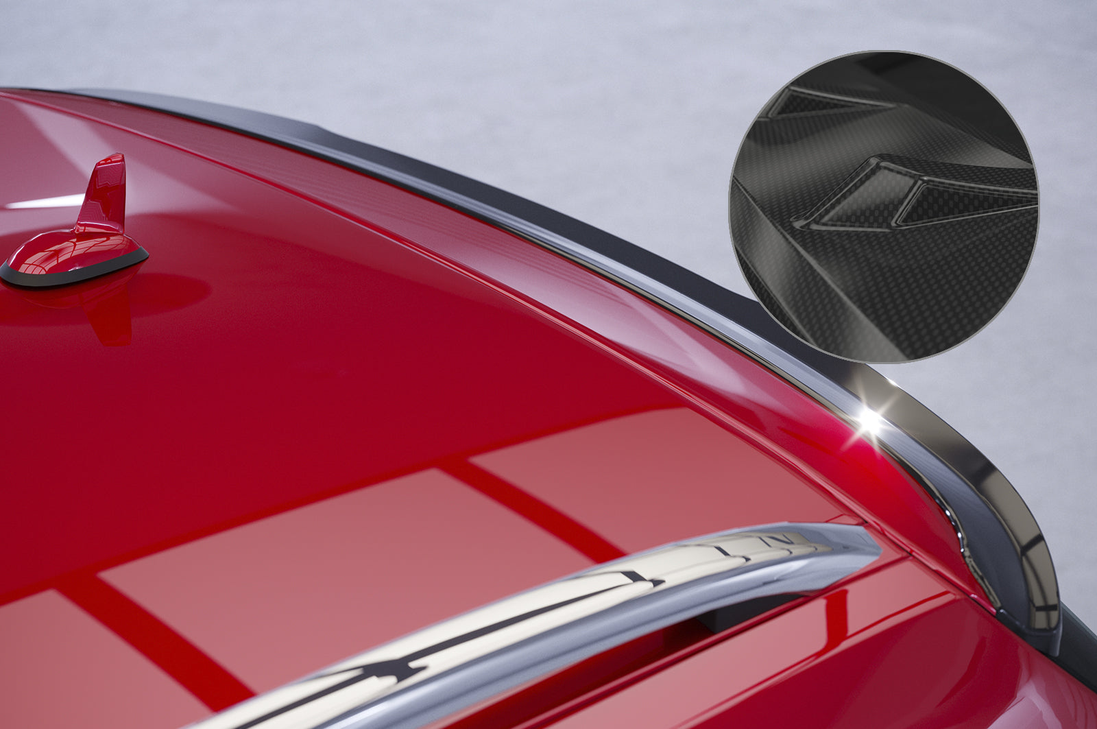 CSR Heckspoiler | Heckflügel mit ABE für Mercedes-Benz E-Klasse S212 T-Modell HF016-C Carbon Look Hochglanz (keine Lackierung erforderlich)