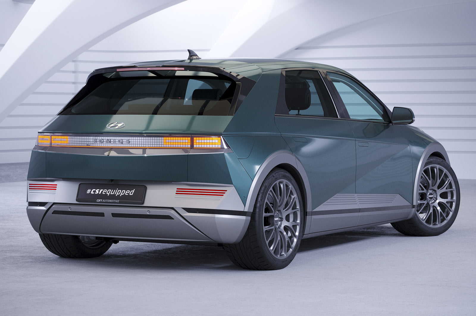 CSR Heckspoiler | Heckflügel mit ABE für Hyundai Ioniq 5 HF018-S Strukturiert schwarz matt (keine Lackierung erforderlich)