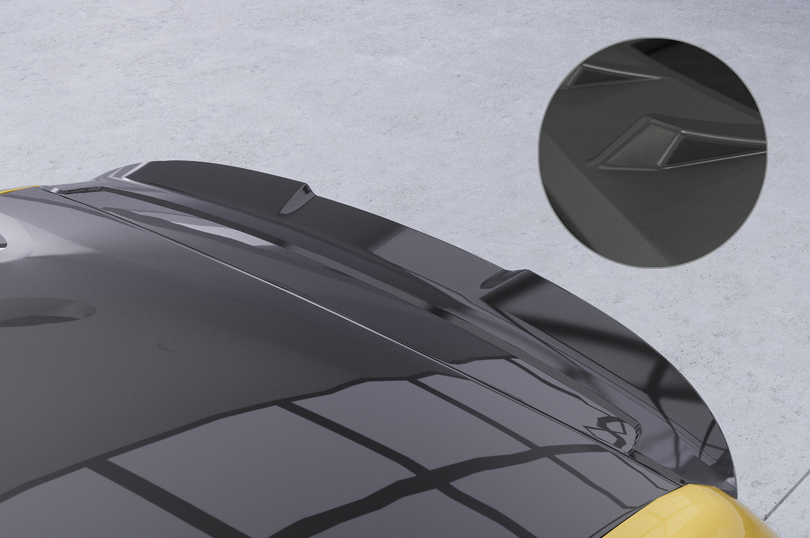 CSR Heckspoiler | Heckflügel mit ABE für VW Up! / Seat Mii / Skoda Citigo HF019-L Unlackiert roh (Lackierung erforderlich)