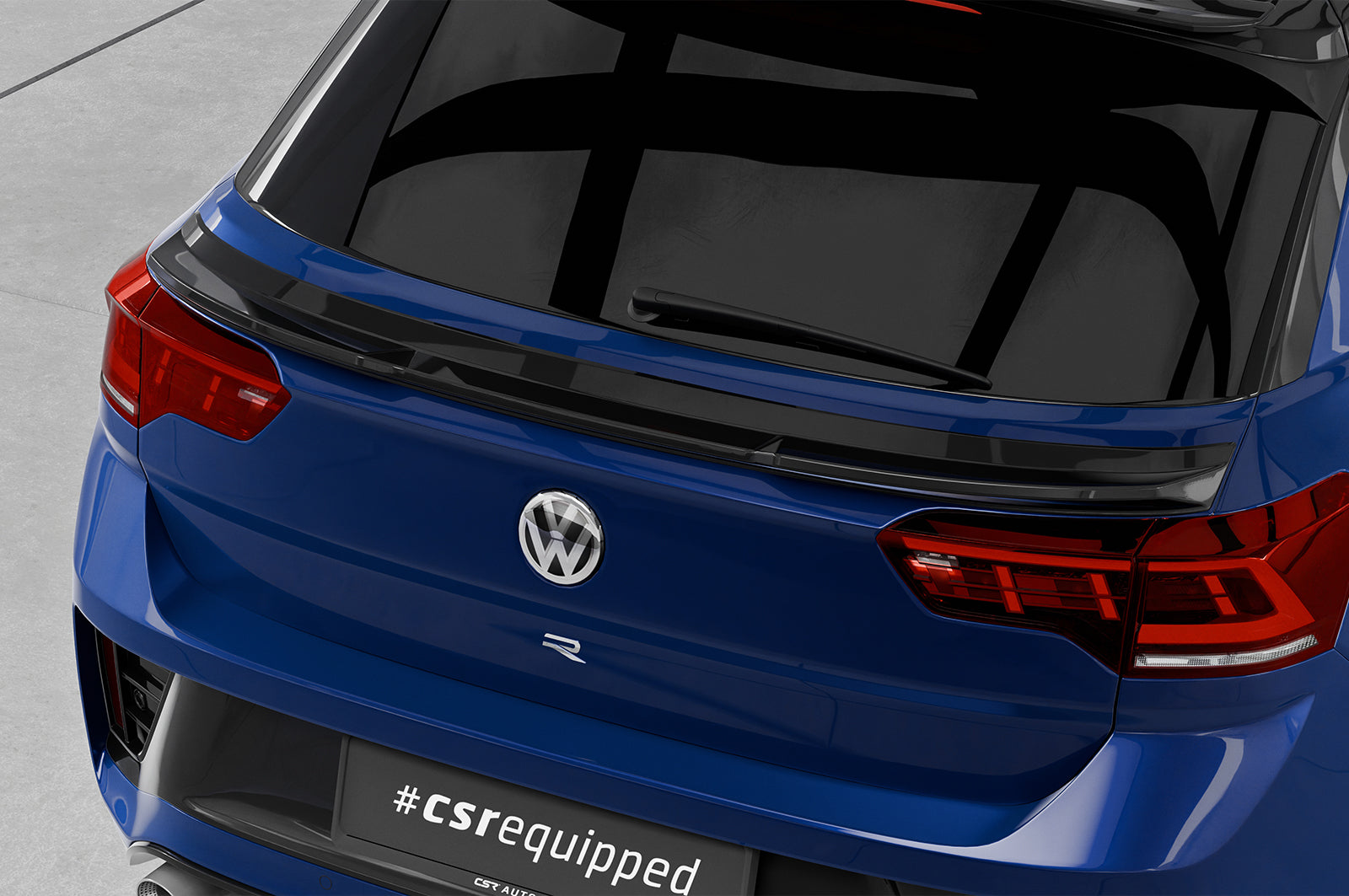 CSR Heckspoiler | Heckflügel mit ABE für VW T-Roc (Typ A1) HF020-S Strukturiert schwarz matt (keine Lackierung erforderlich)