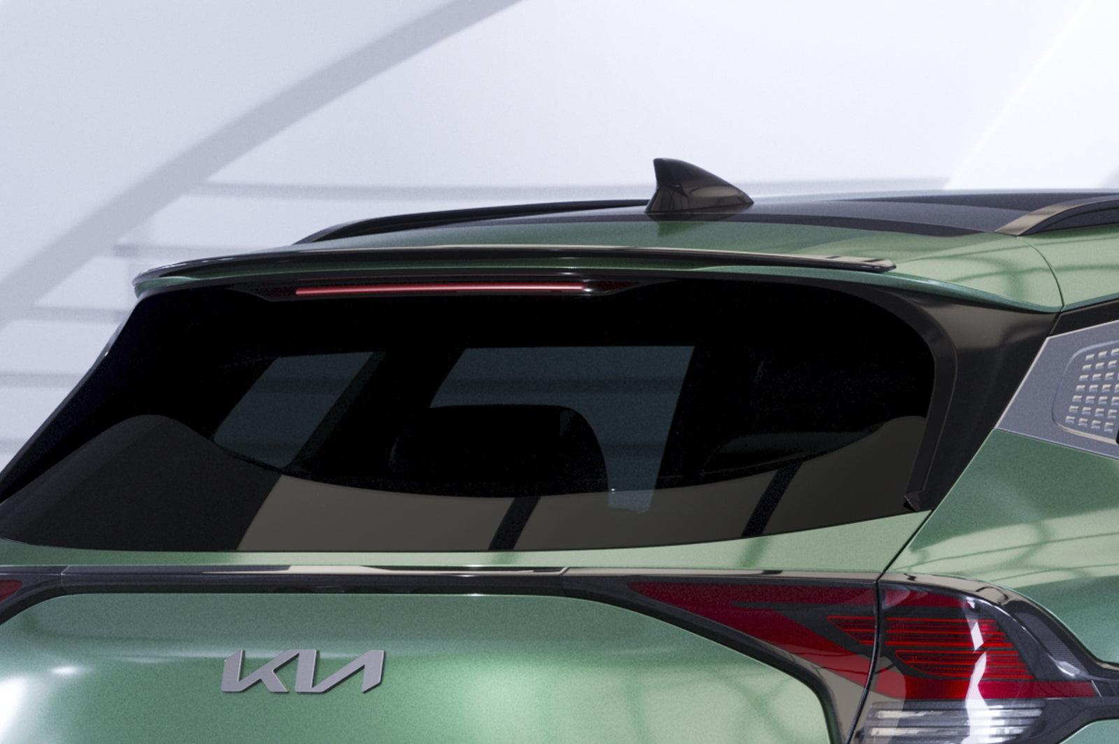 CSR Heckspoiler | Heckflügel mit ABE für Kia Sportage (NQ5) HF023-S Strukturiert schwarz matt (keine Lackierung erforderlich)