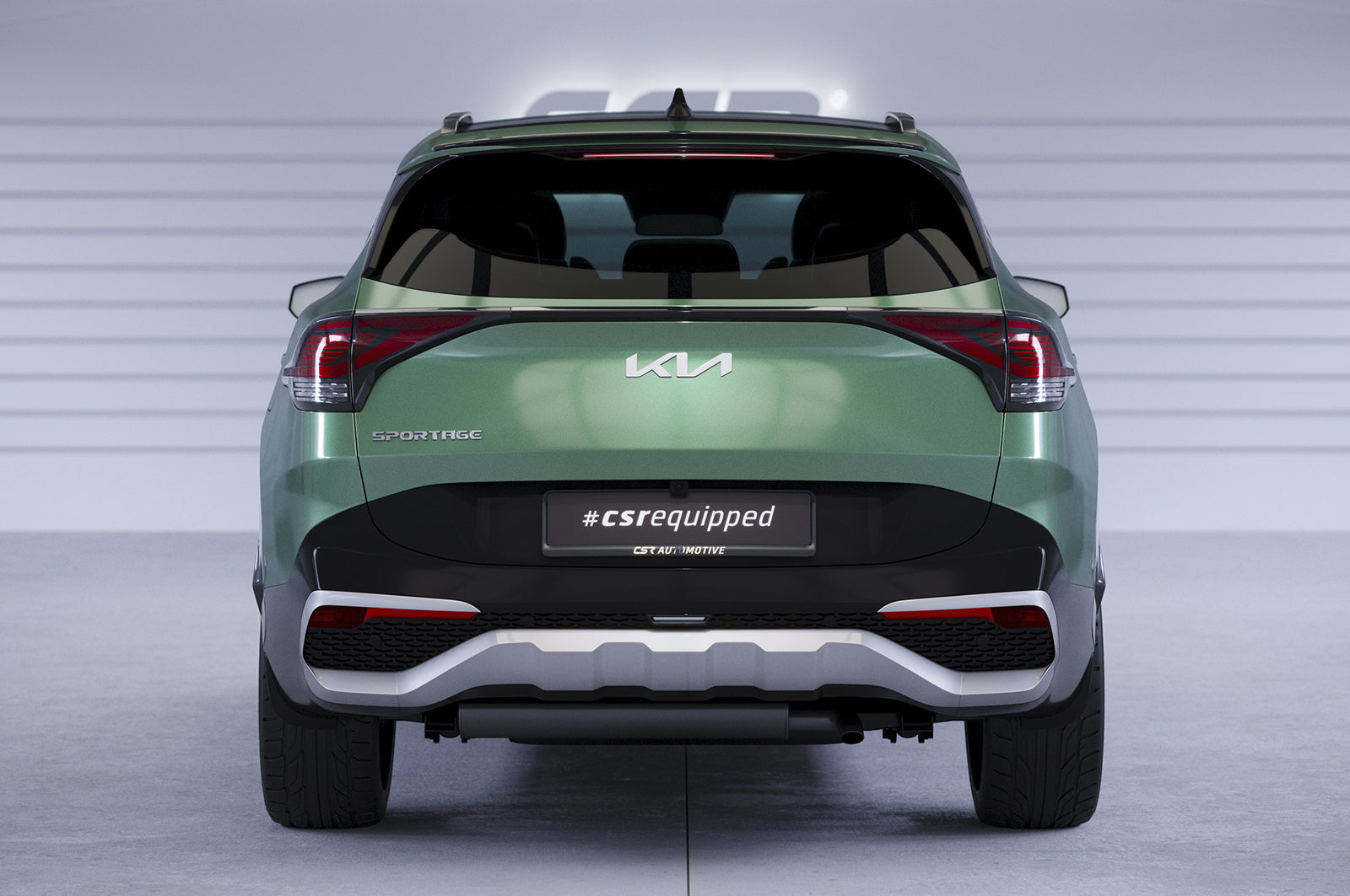 CSR Heckspoiler | Heckflügel mit ABE für Kia Sportage (NQ5) HF023-C Carbon Look Hochglanz (keine Lackierung erforderlich)