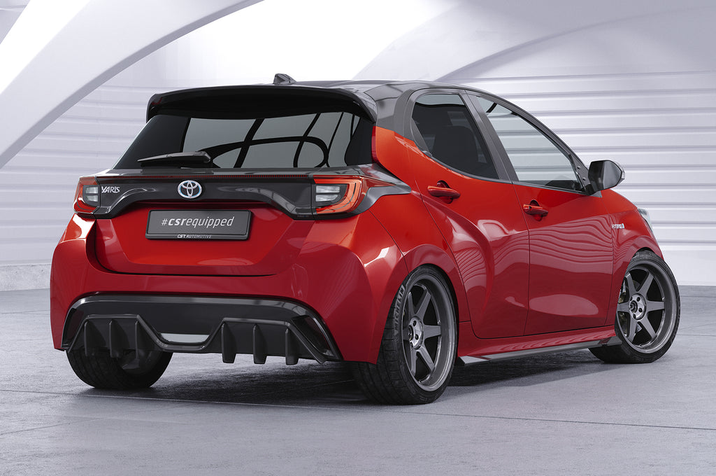 CSR Heckspoiler | Heckflügel mit ABE für Toyota Yaris 4 / Mazda 2 (XP21) HF025-L Unlackiert roh (Lackierung erforderlich)