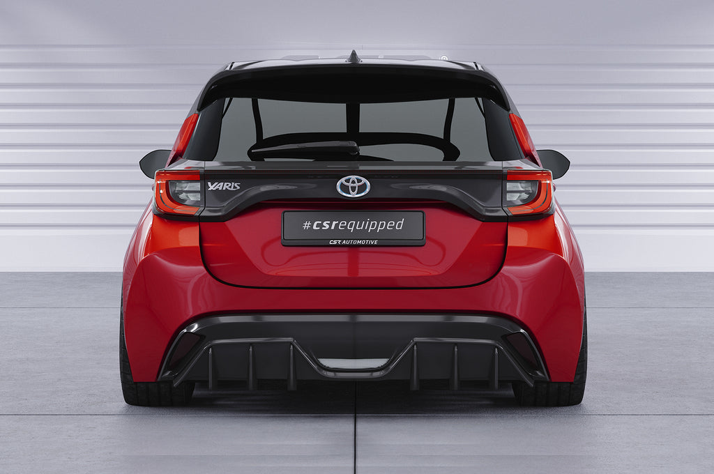 CSR Heckspoiler | Heckflügel mit ABE für Toyota Yaris 4 / Mazda 2 (XP21) HF025-L Unlackiert roh (Lackierung erforderlich)