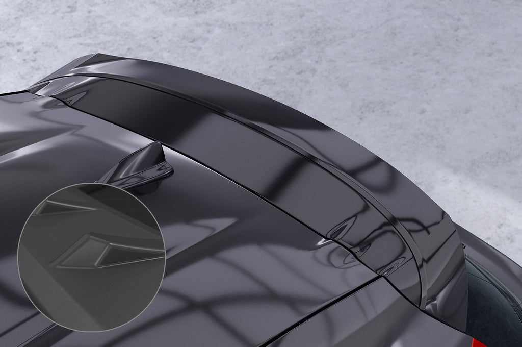 CSR Heckspoiler | Heckflügel mit ABE für Toyota Yaris 4 / Mazda 2 (XP21) HF025-L Unlackiert roh (Lackierung erforderlich)