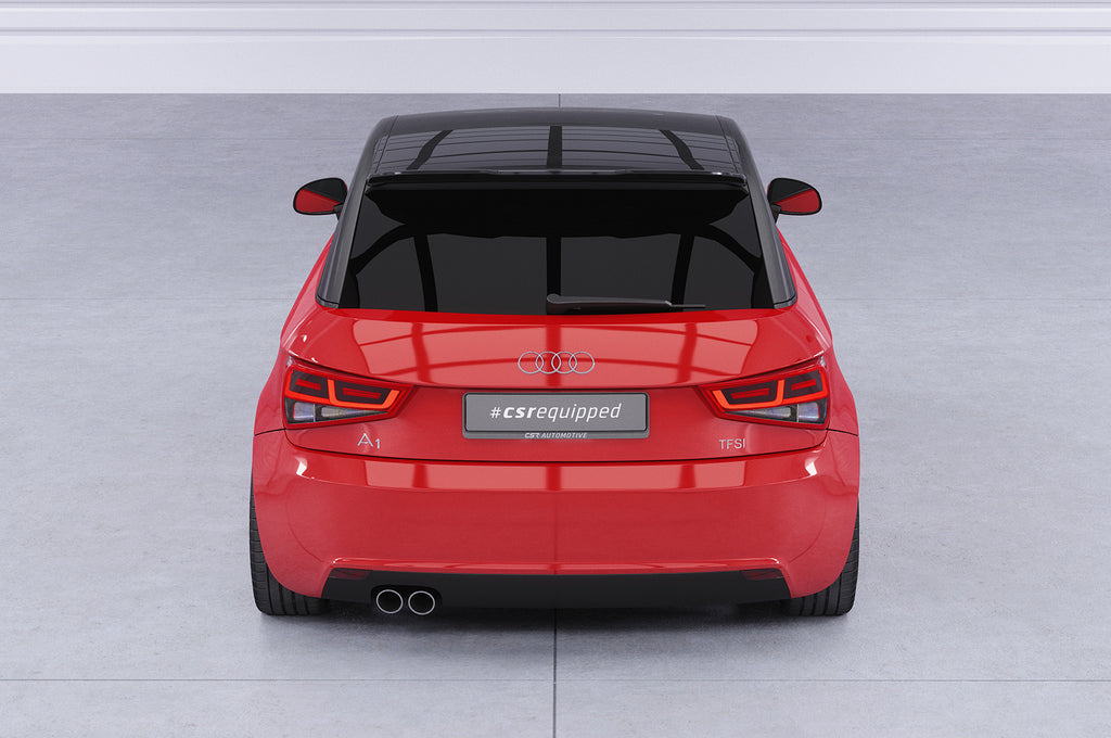 CSR Heckspoiler | Heckflügel mit ABE für Audi A1 (8X) S-Line HF039-S Strukturiert schwarz matt (keine Lackierung erforderlich)