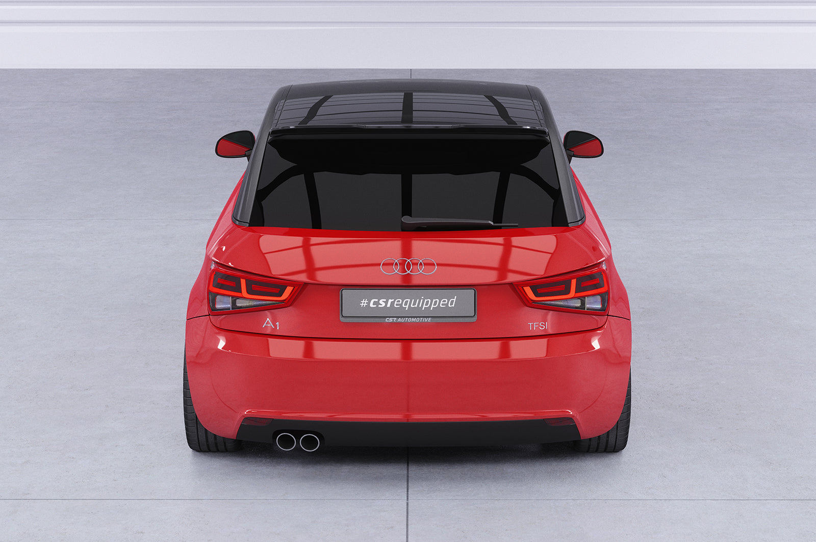 CSR Heckspoiler | Heckflügel mit ABE für Audi A1 (8X) S-Line HF039-S Strukturiert schwarz matt (keine Lackierung erforderlich)
