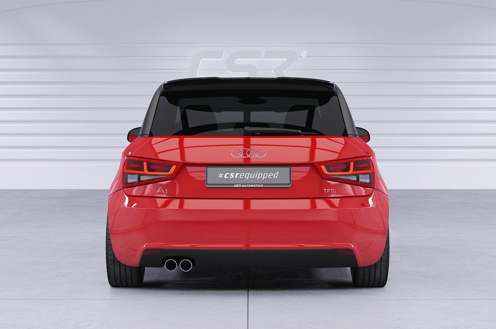 CSR Heckspoiler | Heckflügel mit ABE für Audi A1 (8X) S-Line HF039-S Strukturiert schwarz matt (keine Lackierung erforderlich)