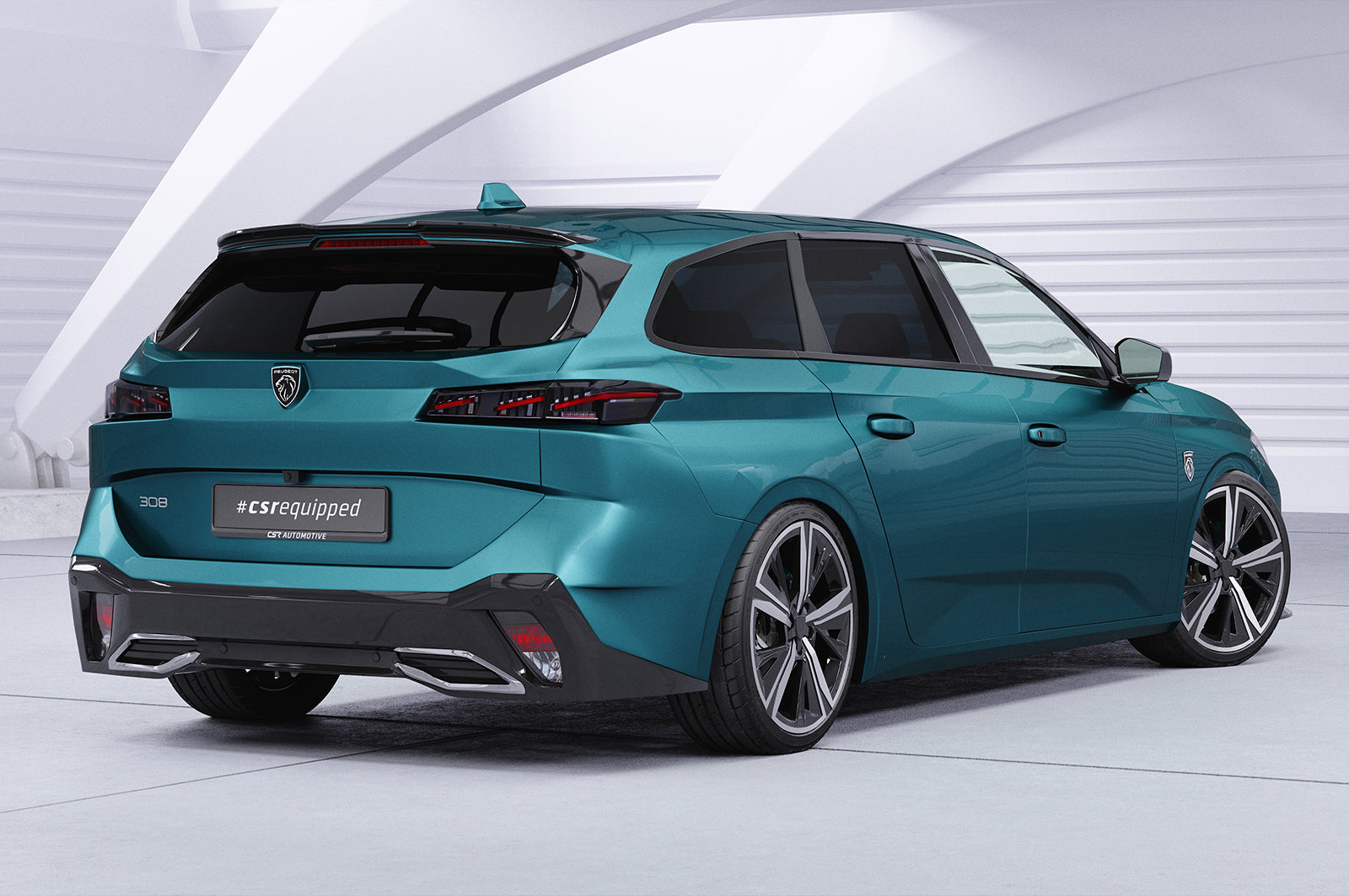 CSR Heckspoiler | Heckflügel mit ABE für Peugeot 308 (P51) SW HF040