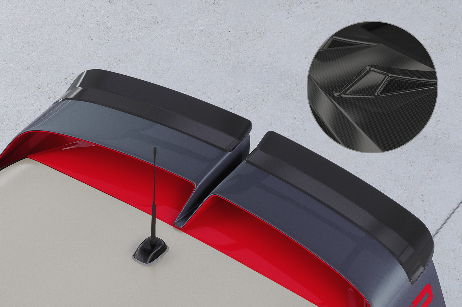 CSR Heckspoiler | Heckflügel mit ABE für Mini F56 JCW GP HF041-C Carbon Look Hochglanz (keine Lackierung erforderlich)