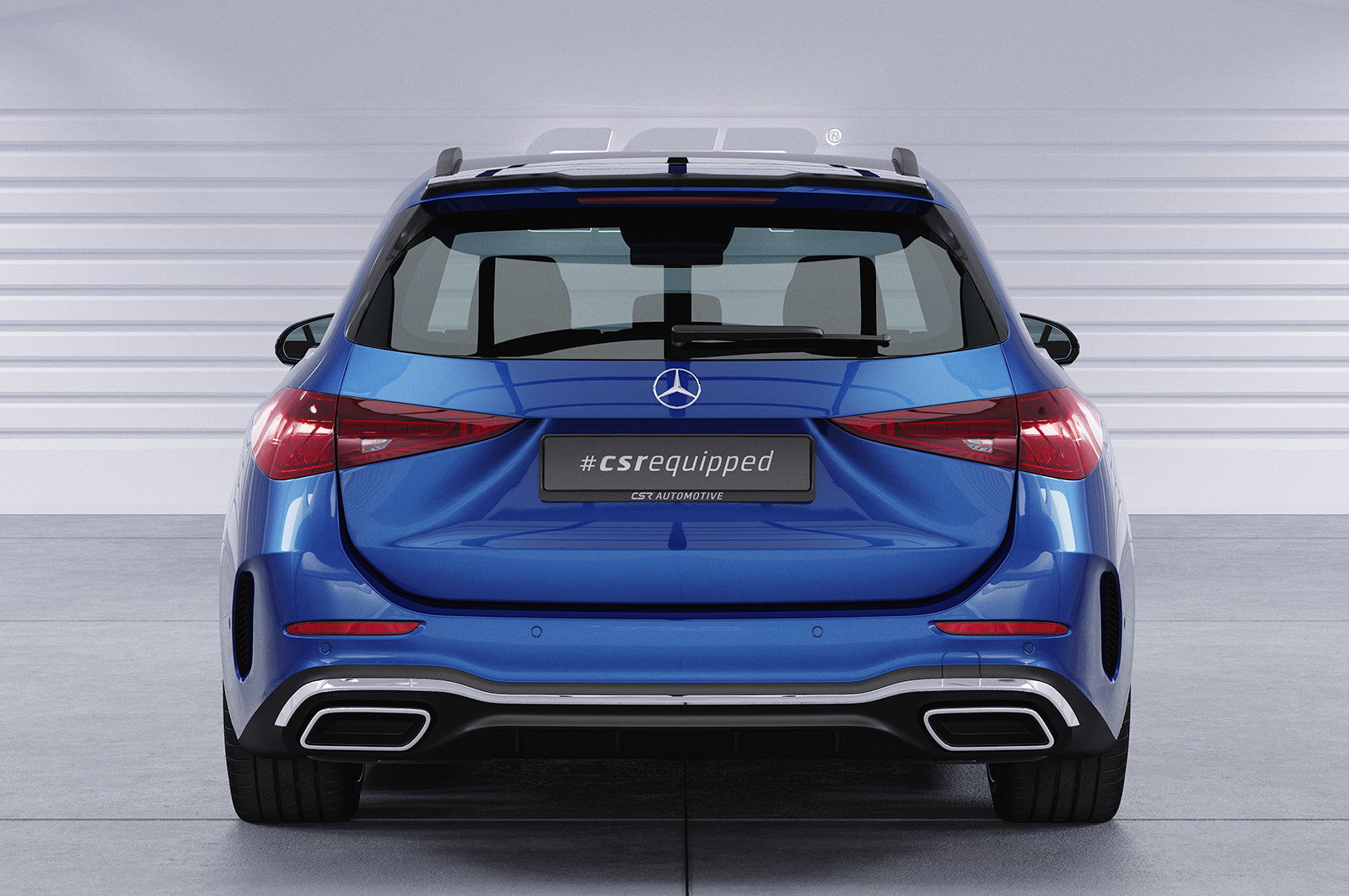 CSR Heckspoiler | Heckflügel mit ABE für Mercedes-Benz C-Klasse S206 T-Modell HF045-L Unlackiert roh (Lackierung erforderlich)