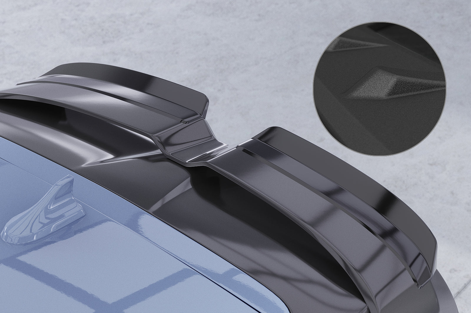 CSR Heckspoiler | Heckflügel mit ABE für Hyundai Kona N HF046-S Strukturiert schwarz matt (keine Lackierung erforderlich)