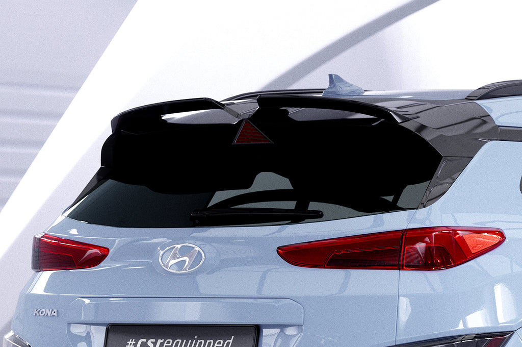 CSR Heckspoiler | Heckflügel mit ABE für Hyundai Kona N HF046-C Carbon Look Hochglanz (keine Lackierung erforderlich)