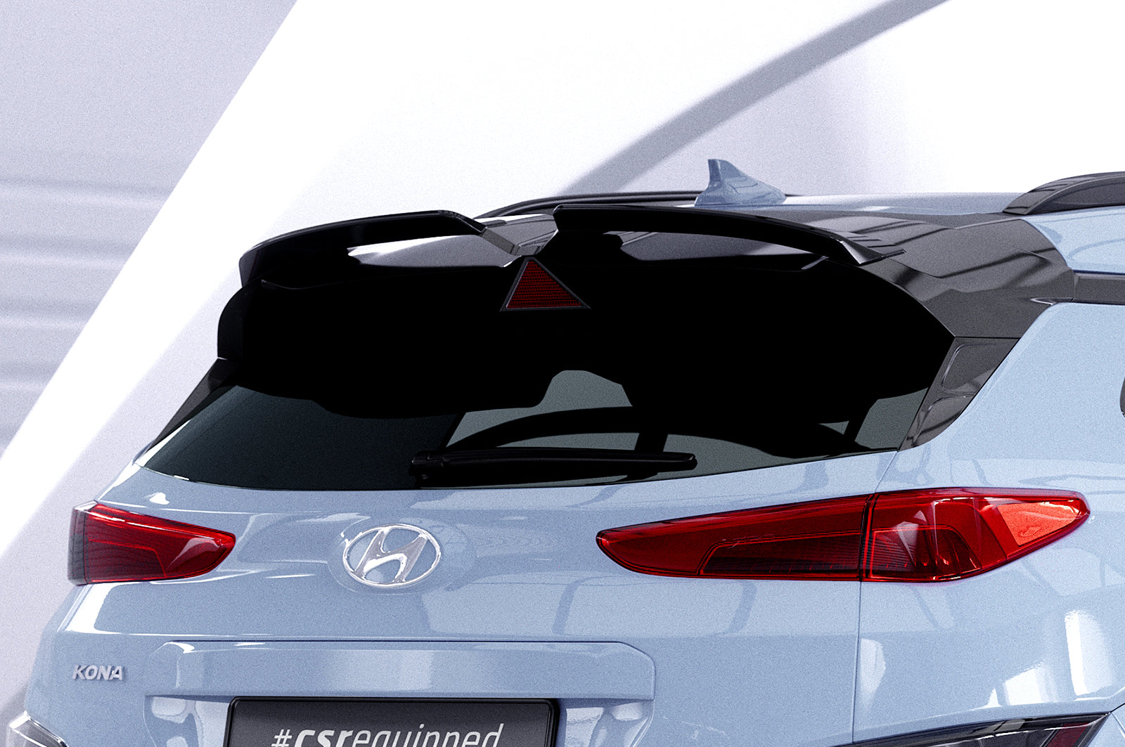 CSR Heckspoiler | Heckflügel mit ABE für Hyundai Kona N HF046-C Carbon Look Hochglanz (keine Lackierung erforderlich)