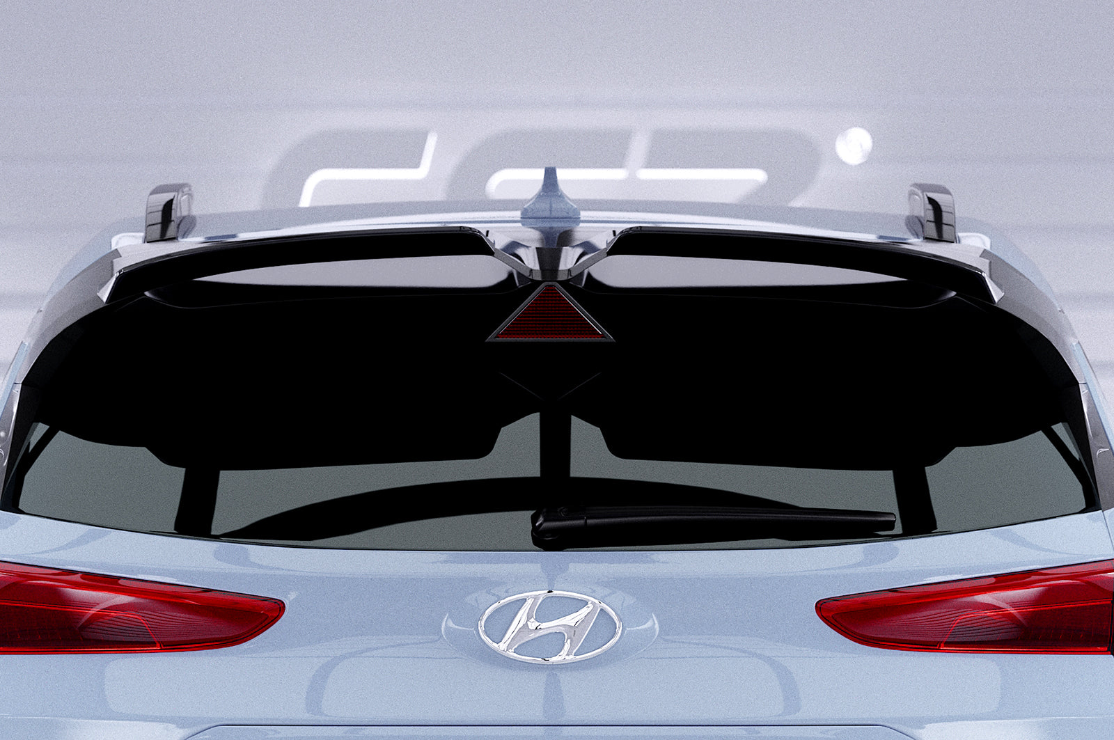 CSR Heckspoiler | Heckflügel mit ABE für Hyundai Kona N HF046-S Strukturiert schwarz matt (keine Lackierung erforderlich)