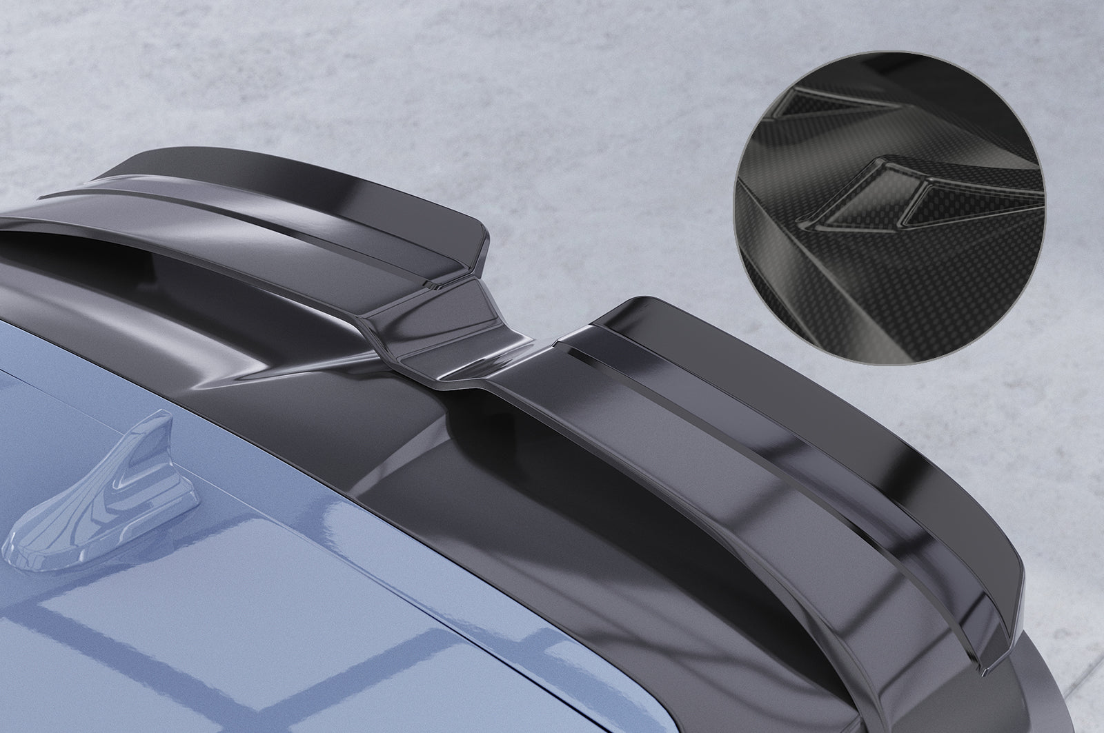 CSR Heckspoiler | Heckflügel mit ABE für Hyundai Kona N HF046-C Carbon Look Hochglanz (keine Lackierung erforderlich)